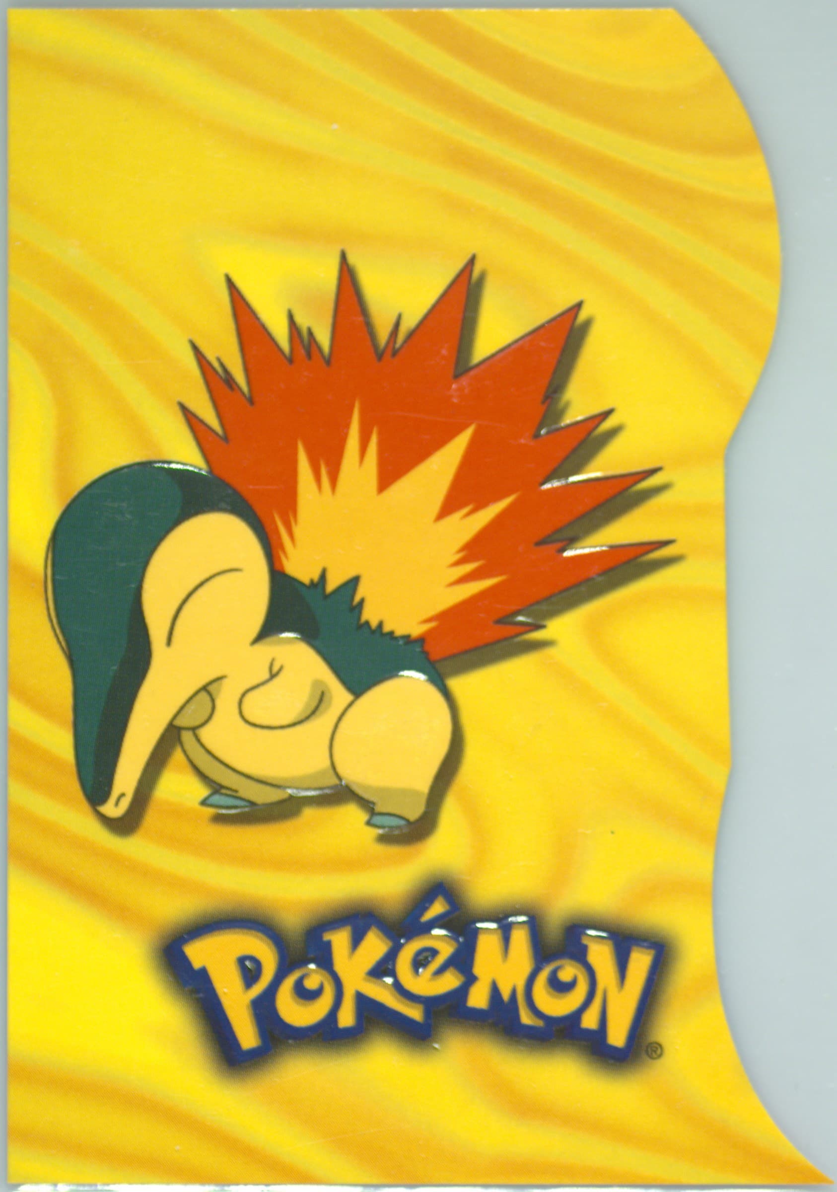 Cyndaquil (4) 2001 Topps Pokemon Johto Series 1 Die-Cut Embossed