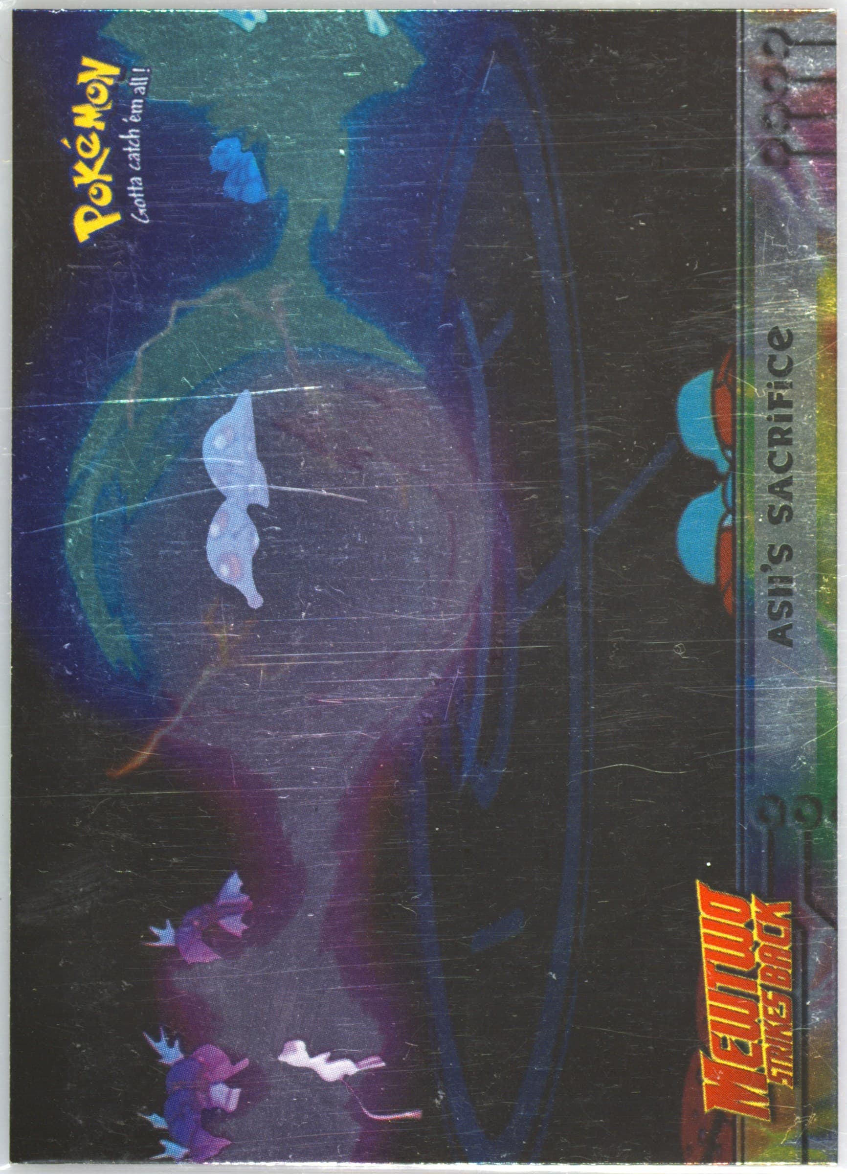 Movie Edition Ash's Sacrifice-Foil (36) 1999 Topps Pokemon the Movie Edt