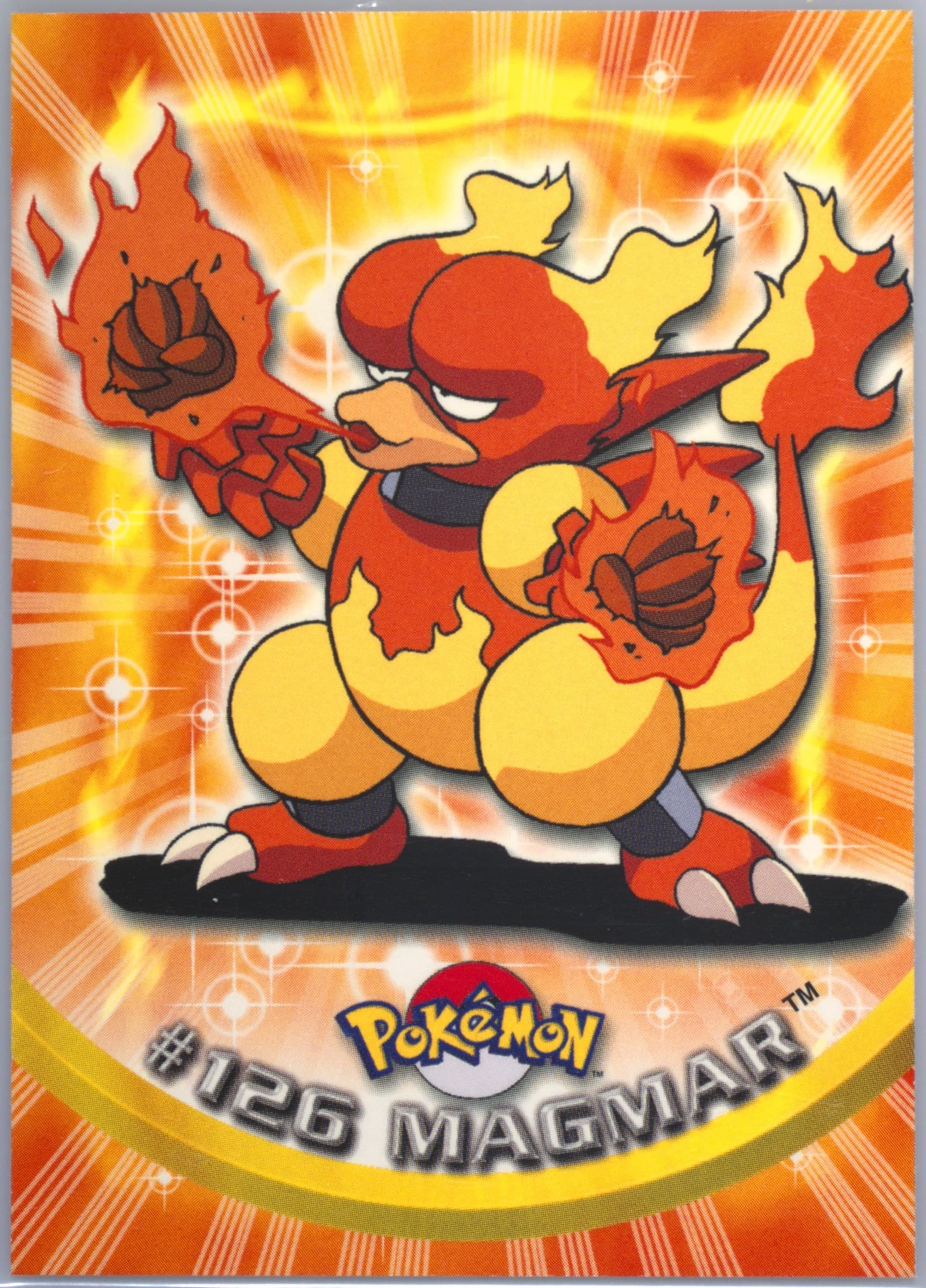 Magmar (126) 2000 Topps Pokemon TV Animation Series 3