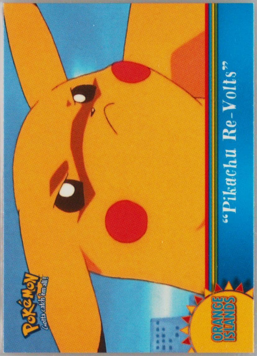 Pikachu RE-Volts (OR3) 2000 Topps Pokemon TV Animation Series 3 Orange Islands