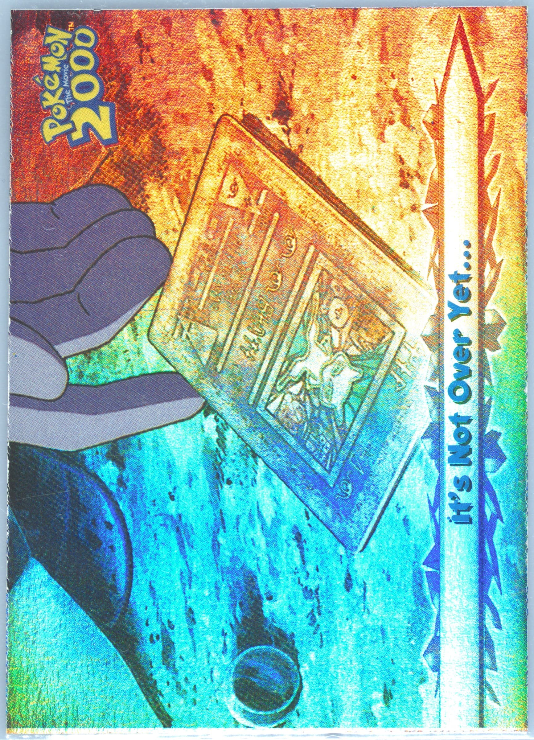It's Not Over Yet... Rainbow Foil (70) 2000 Topps Pokemon the Movie 2000