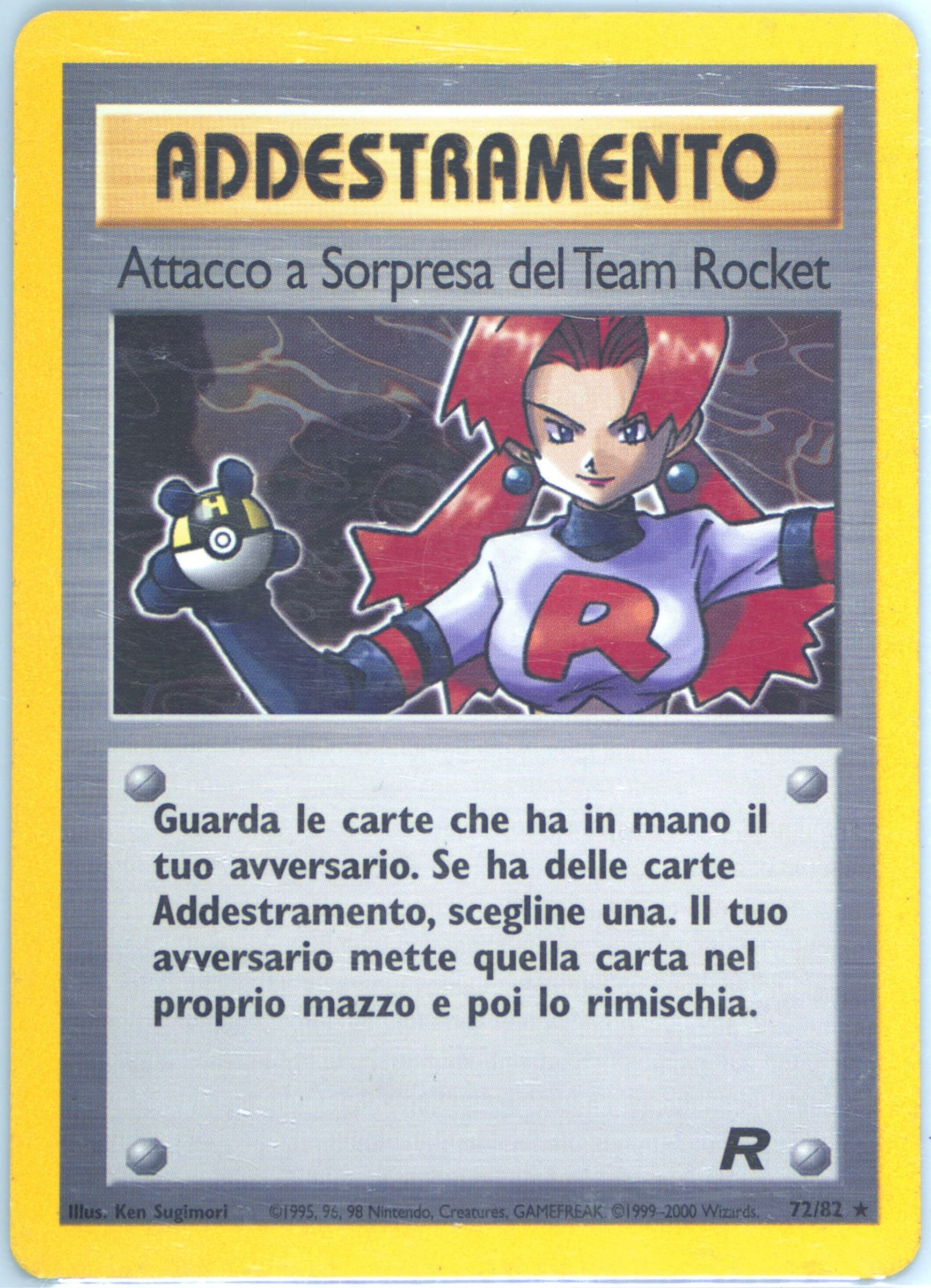 Attacco A Sorpresa Del Team Rocket (72) 2001 Pokemon Italian Rocket