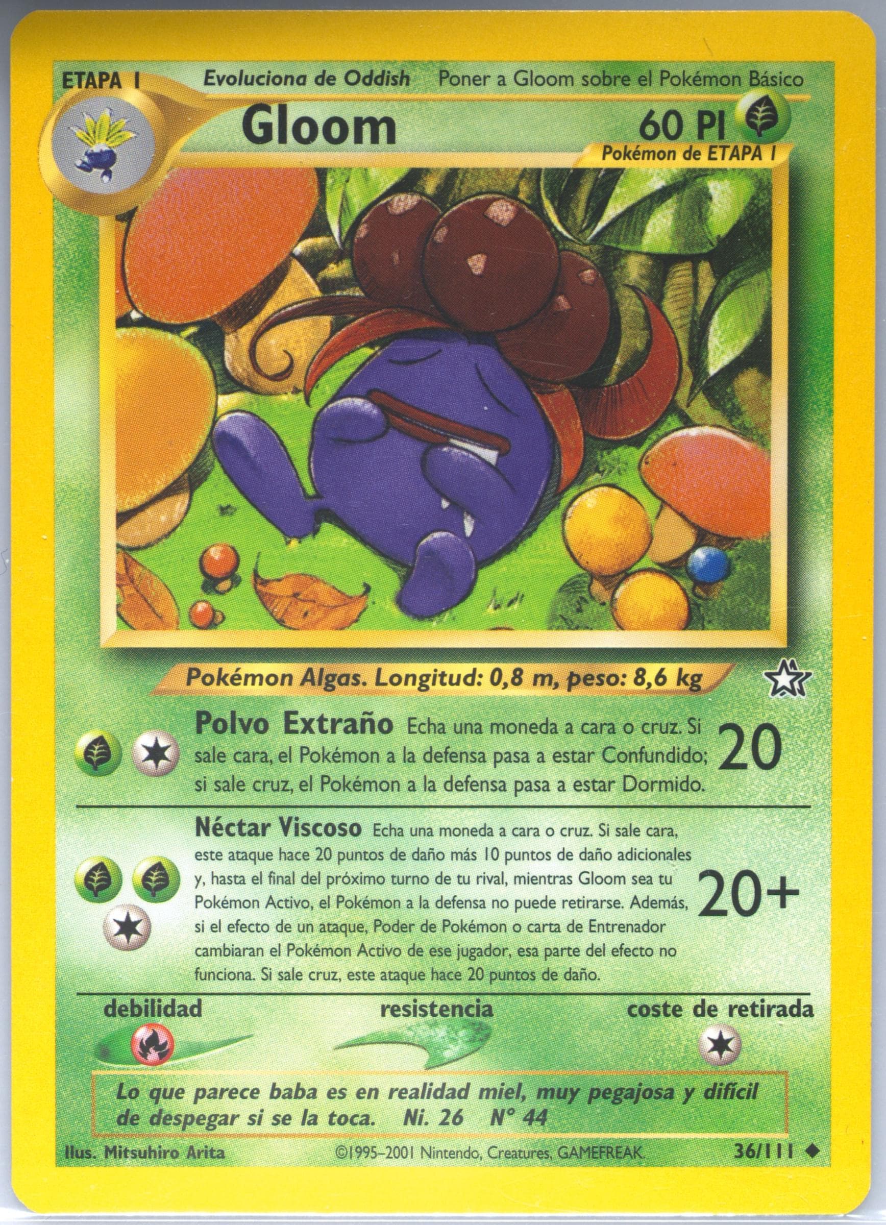 Gloom (36) 2001 Pokemon Italian Neo Genesis