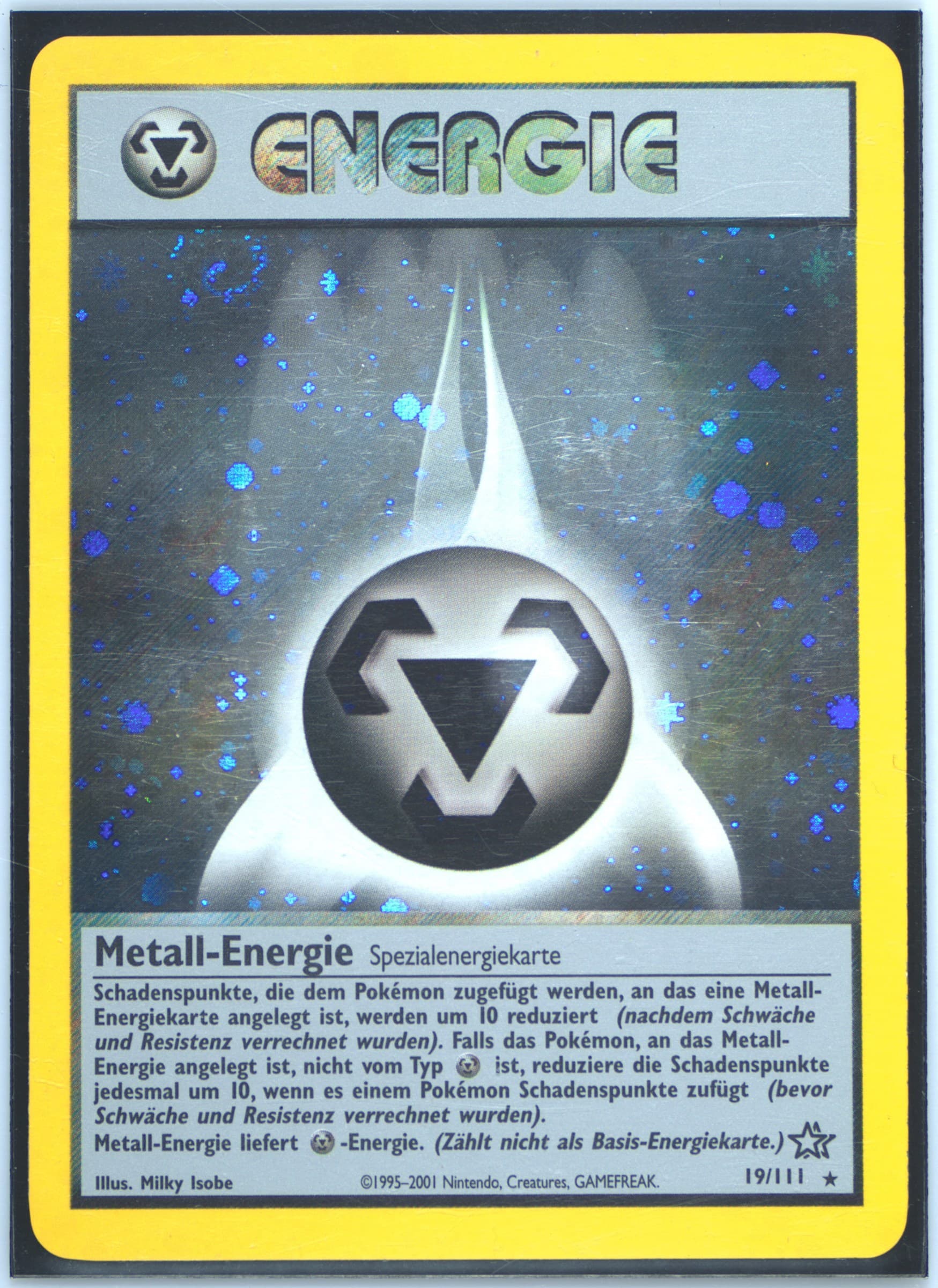 Metall-Energie-Holo (19) 2001 Pokemon German Neo Genesis