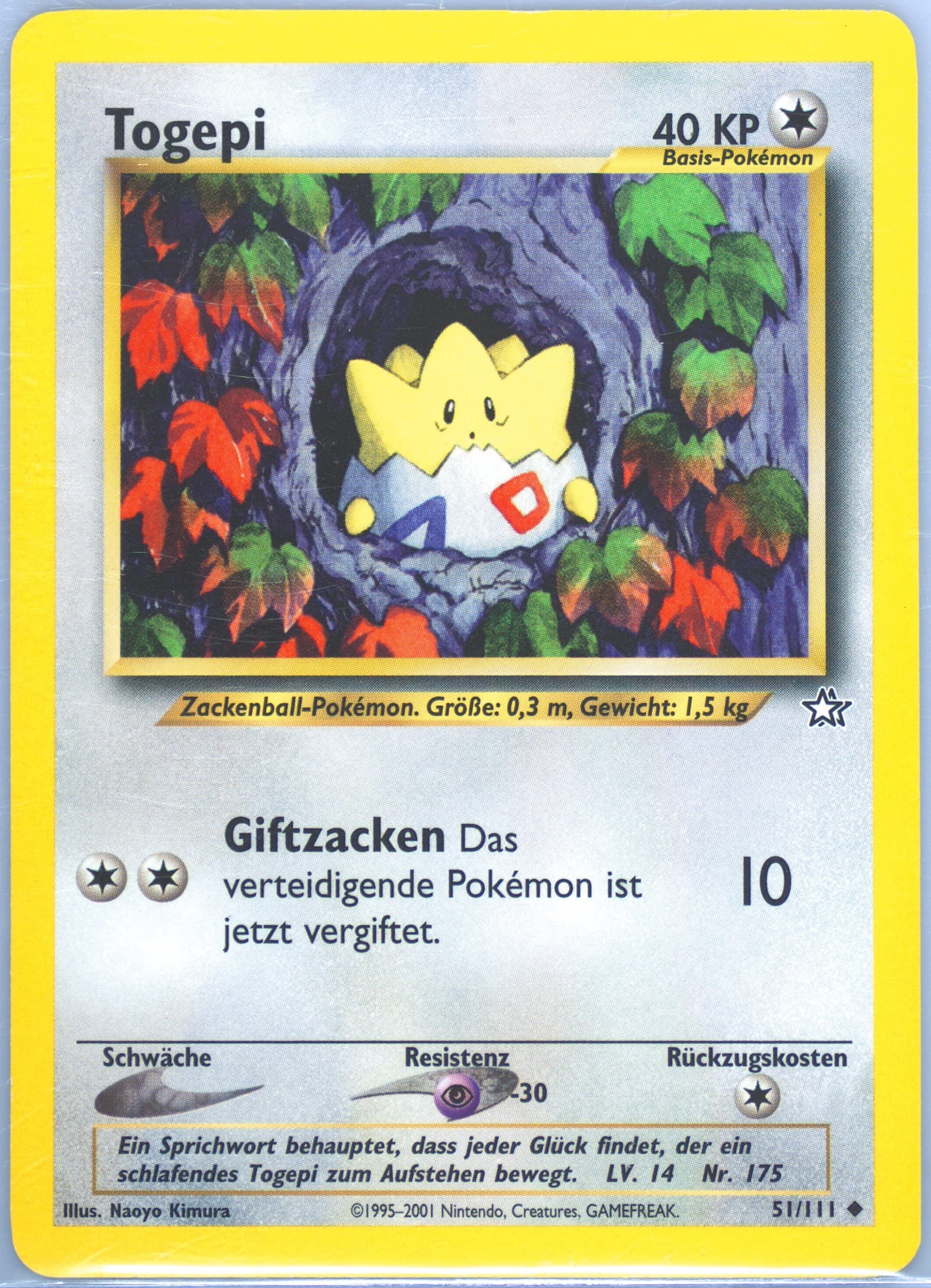 Togepi (51) 2001 Pokemon German Neo Genesis