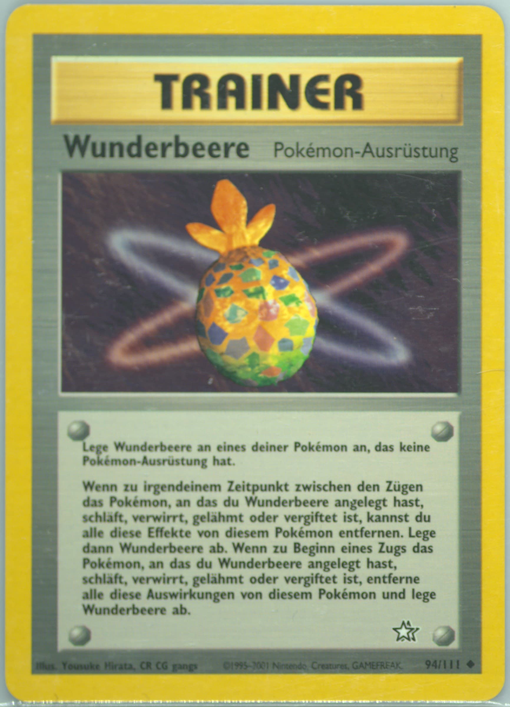 Wunderbeere (94) 2001 Pokemon German Neo Genesis