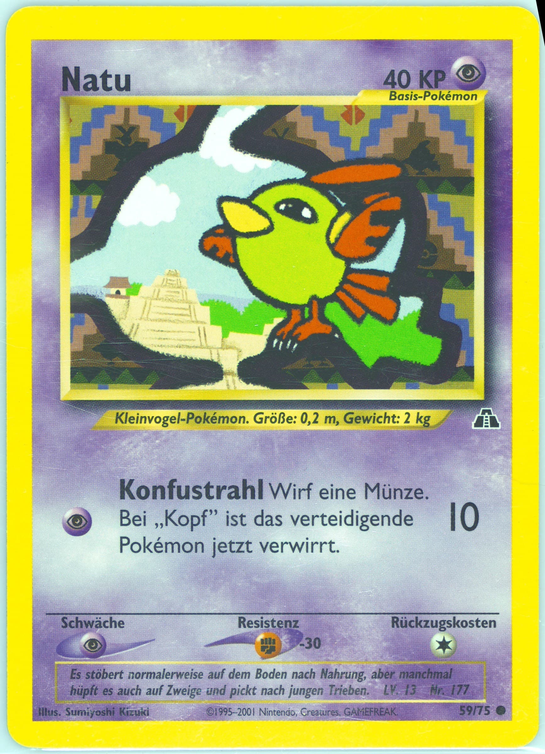 Natu German (59) 2001 Pokemon Neo Discovery