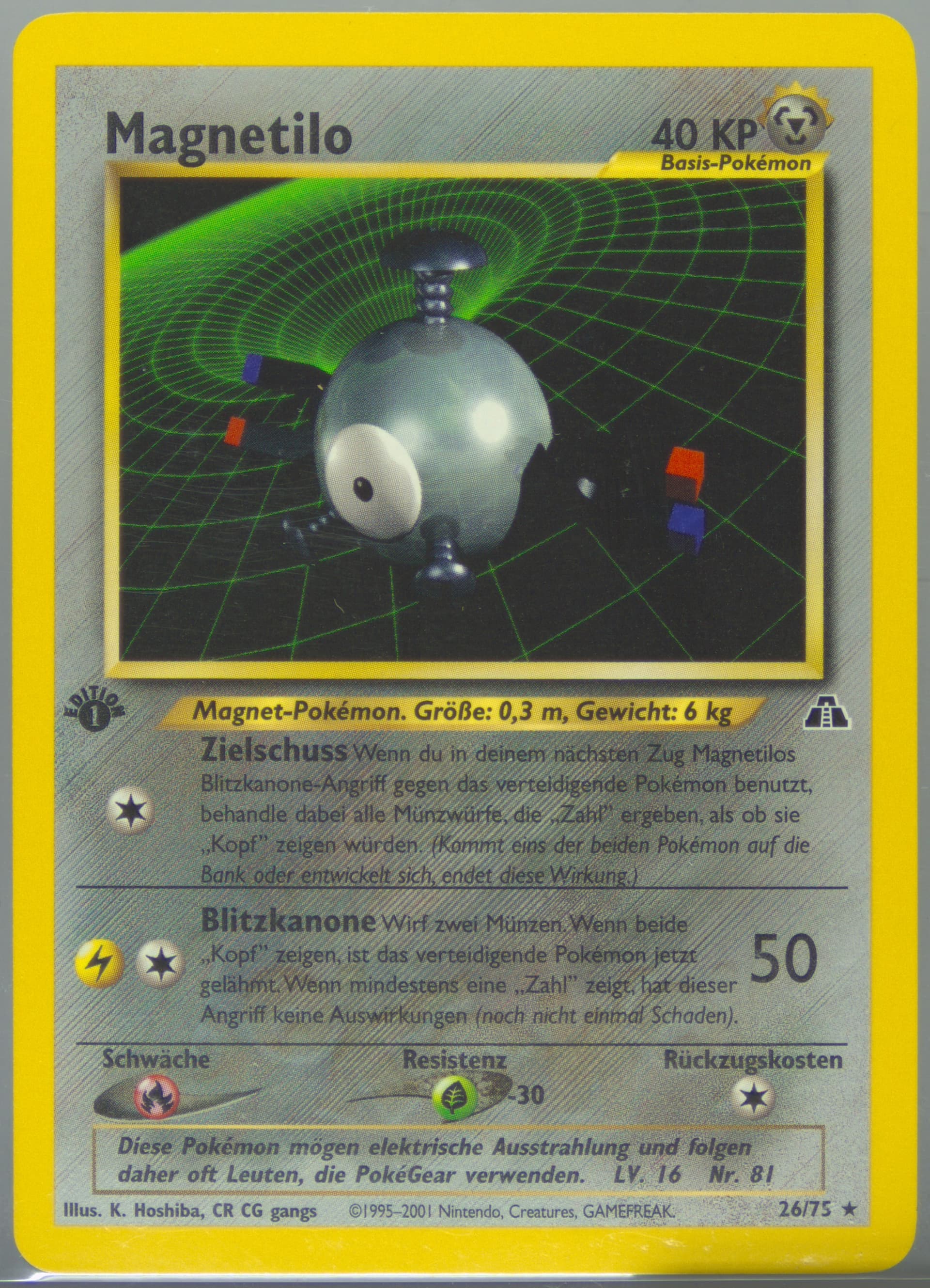 Quappo German-1st Edition (28) 2001 Pokemon Neo Discovery
