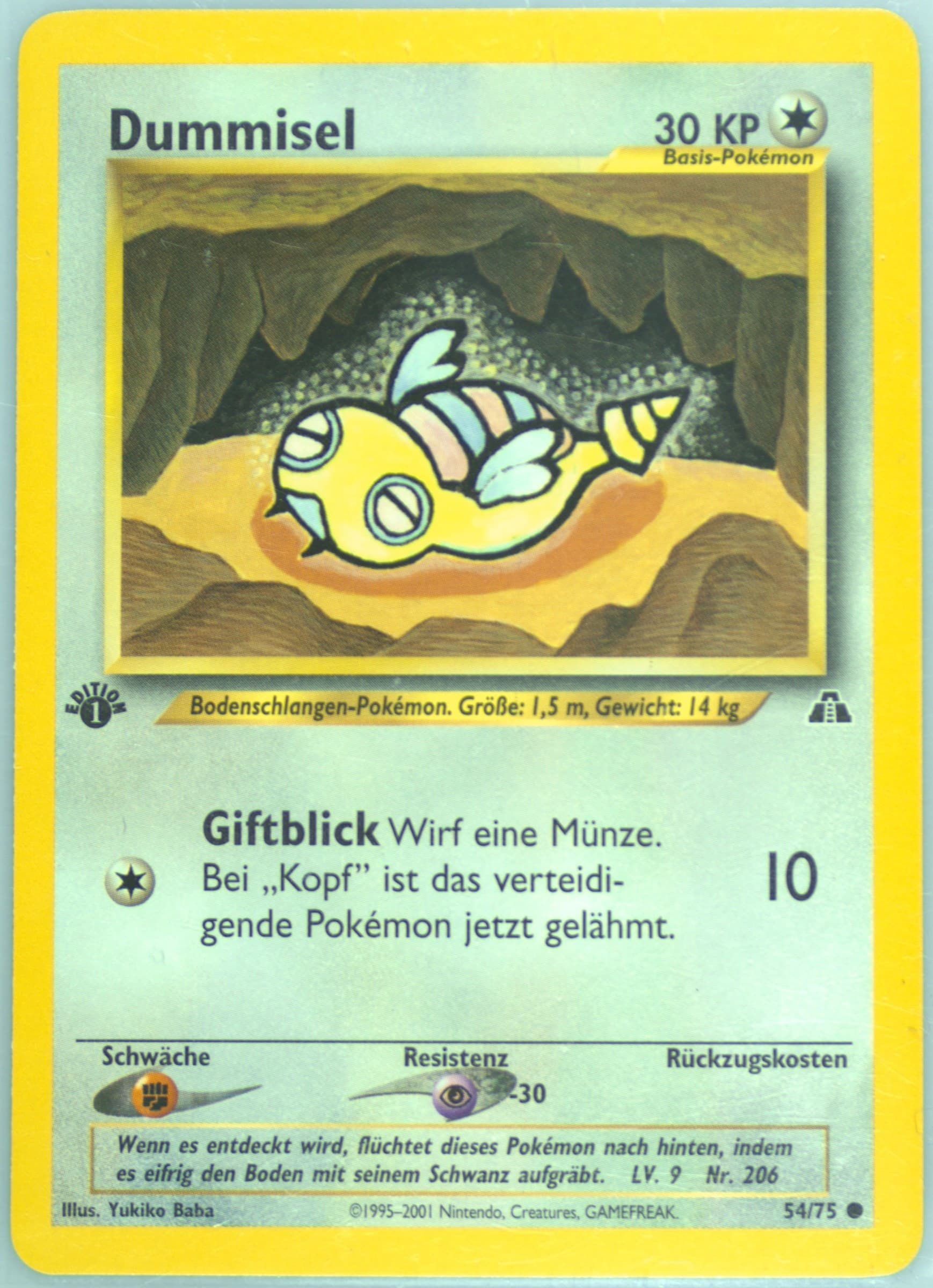 Dummisel German-1st Edition (54) 2001 Pokemon Neo Discovery