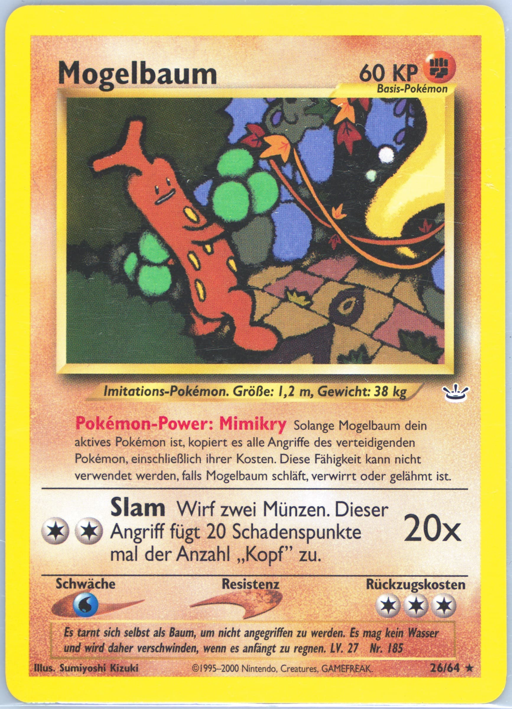 Mogelbaum (26) 2002 Pokemon German Neo Revelation
