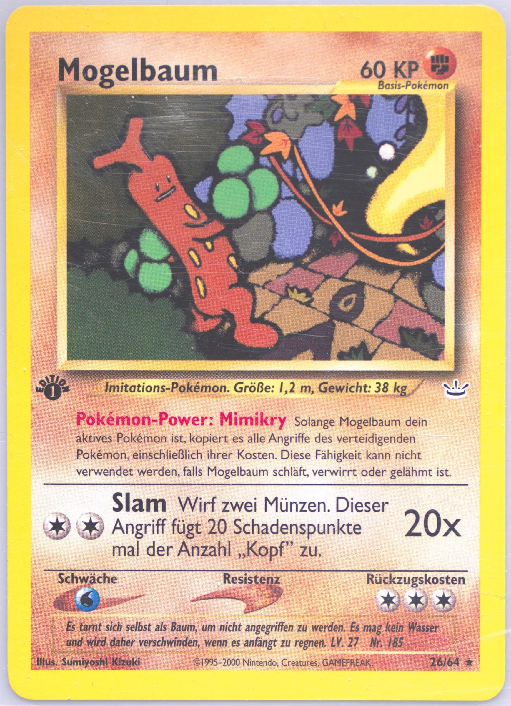 Mogelbaum 1st Edition (26) 2002 Pokemon German Neo Revelation