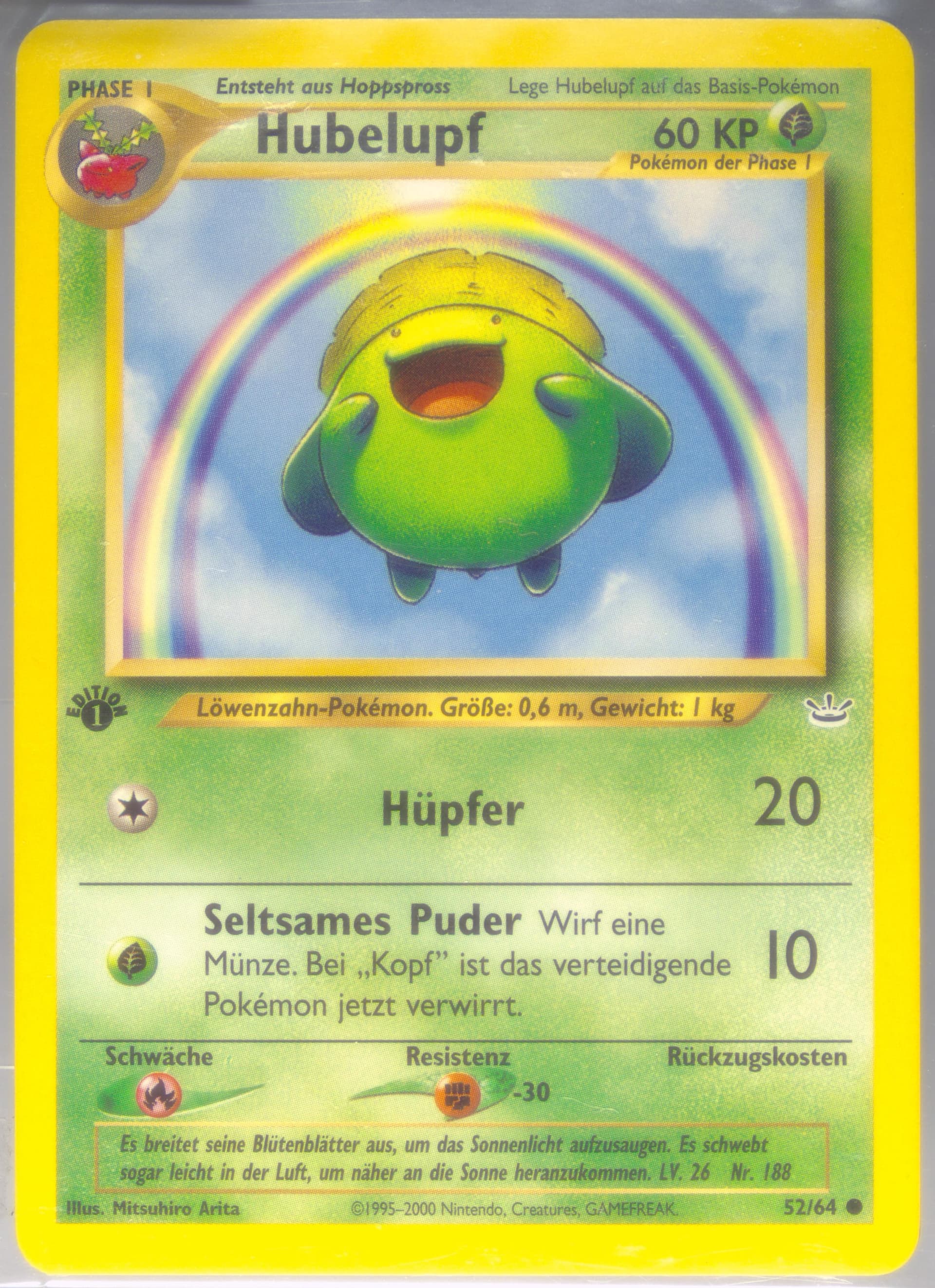 Hubelupf 1st Edition (52) 2002 Pokemon German Neo Revelation