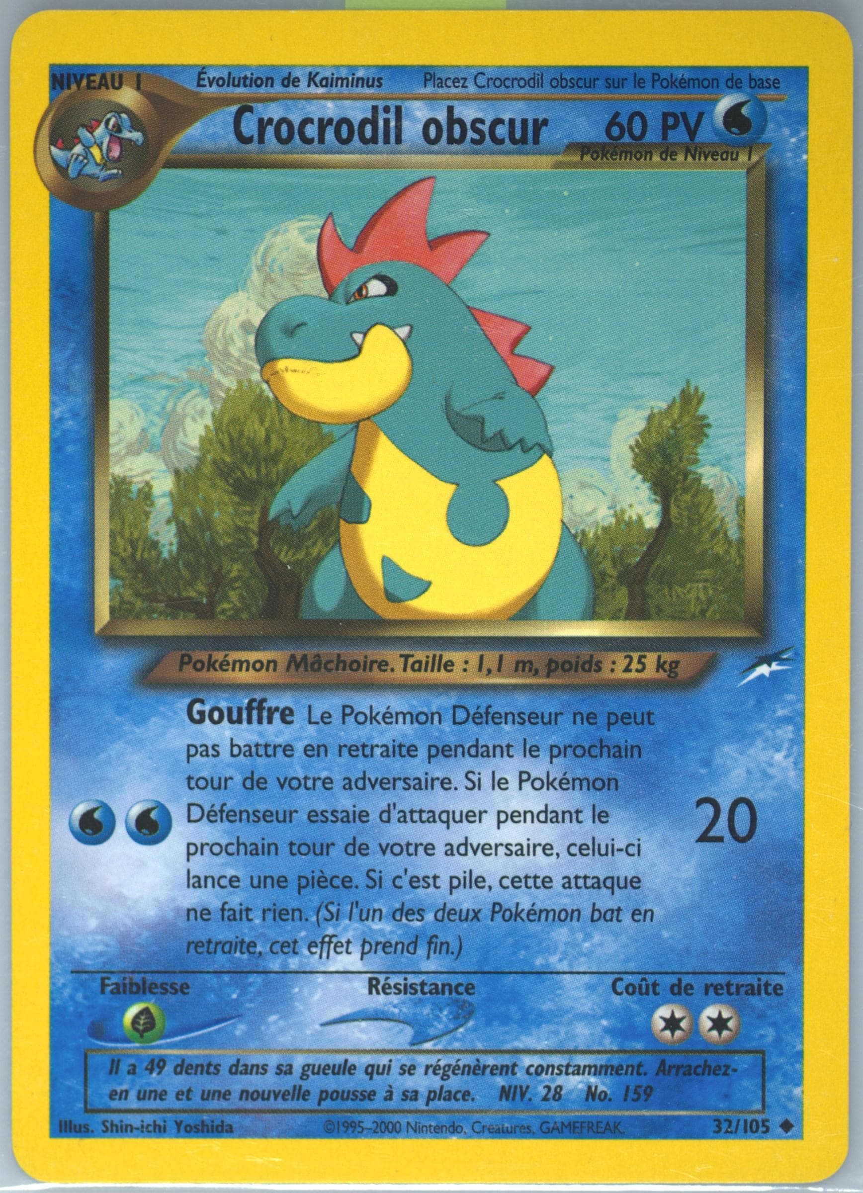 Crocrodil Obscur French (32) 2002 Pokemon Neo Destiny