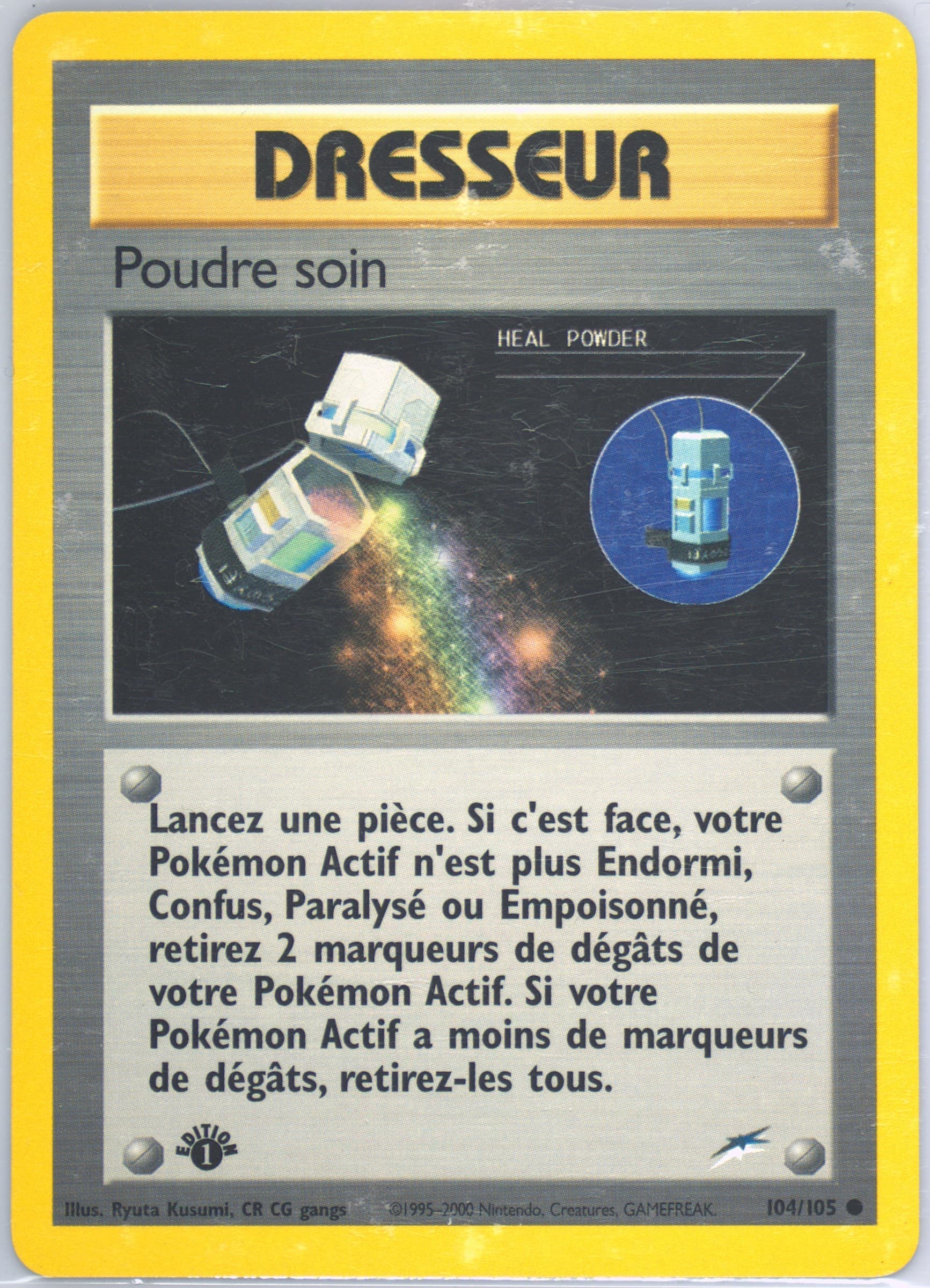 Poudre Soin French-1st Edition (104) 2002 Pokemon Neo Destiny