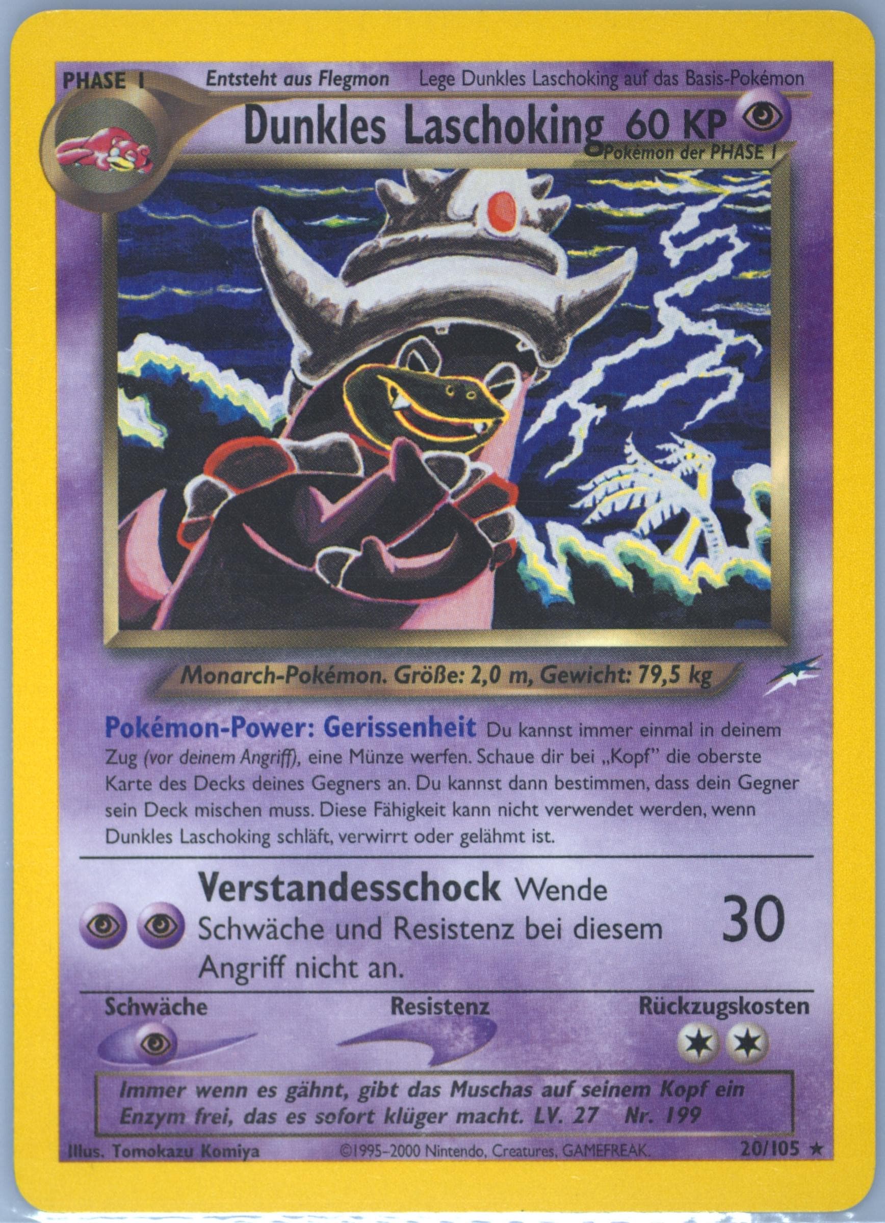 Dunkles Laschoking German (20) 2002 Pokemon Neo Destiny