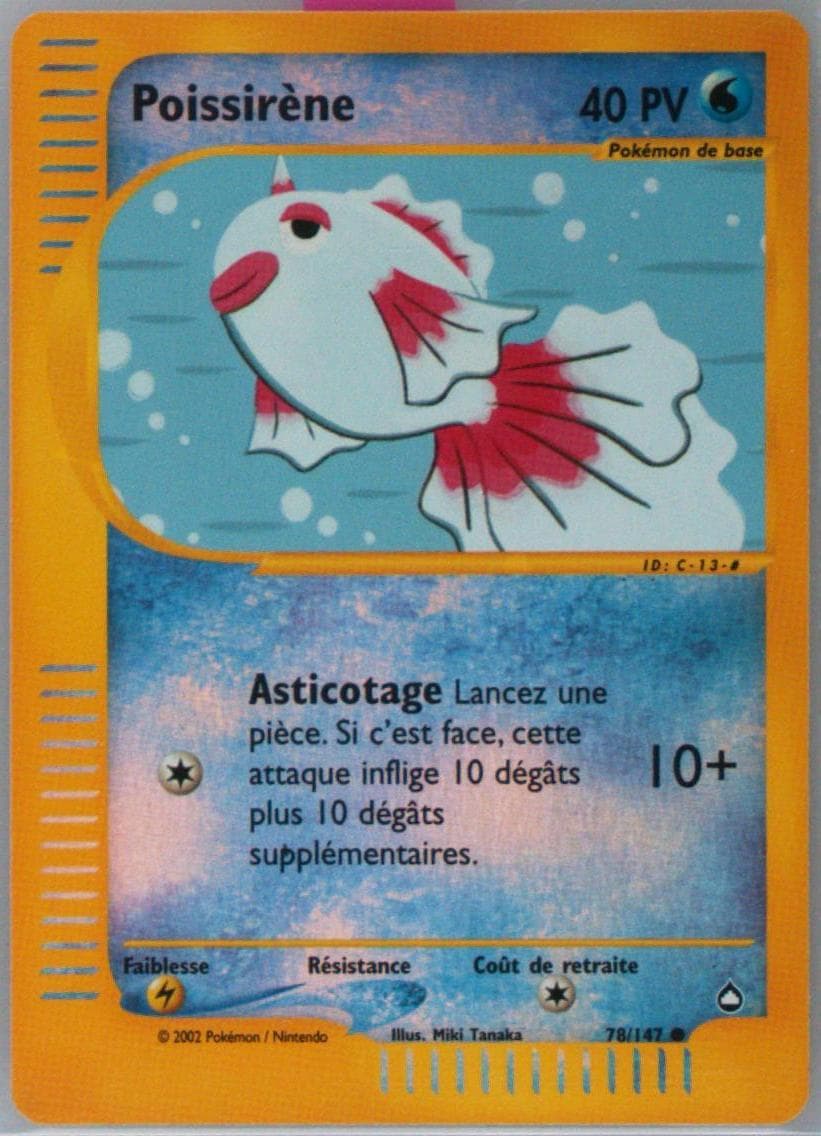 Poissirene-Reverse Foil French (78) 2003 Pokemon Aquapolis