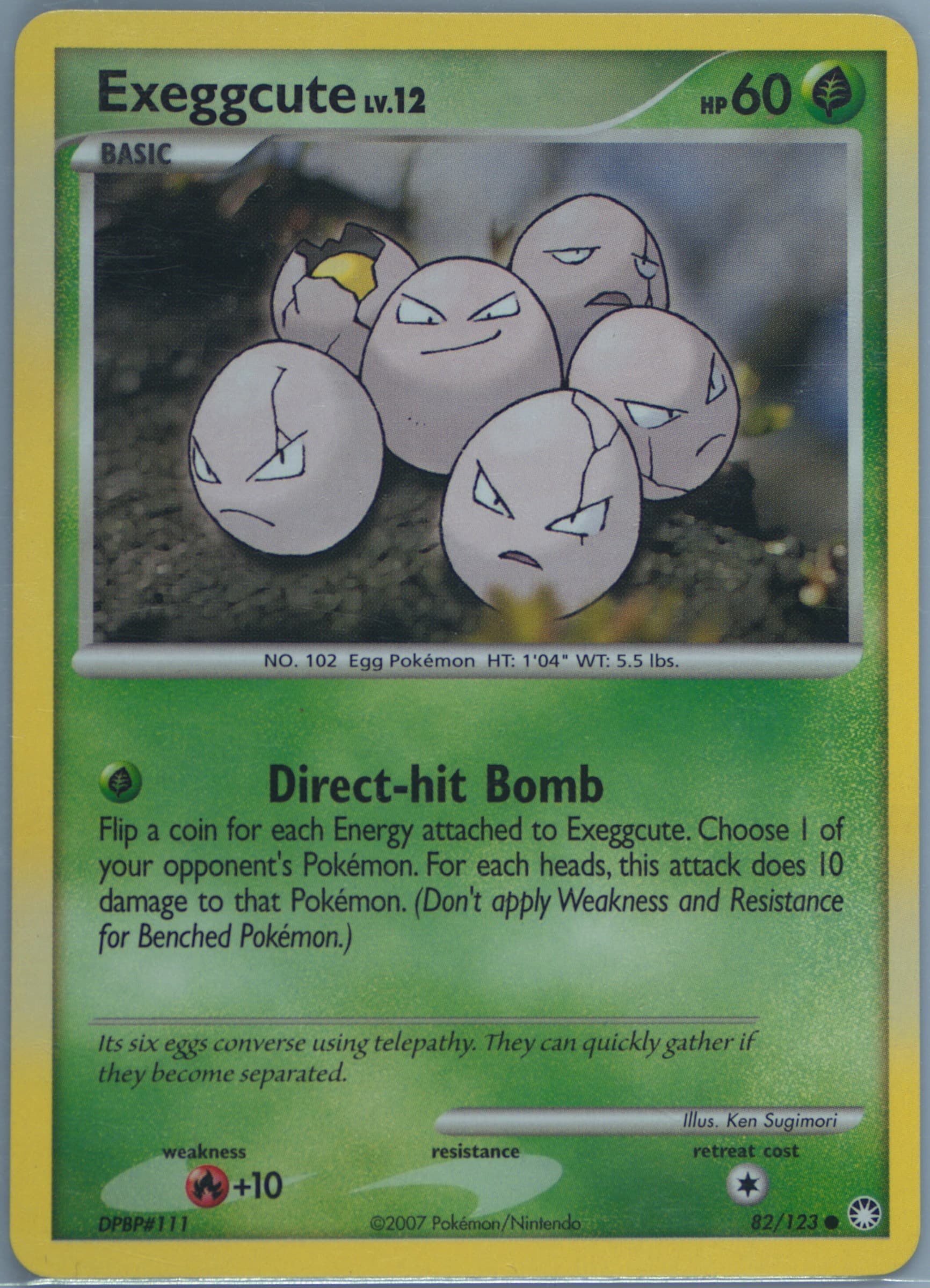 Exeggcute (82) 2007 Pokemon Diamond & Pearl Mysterious Treasures