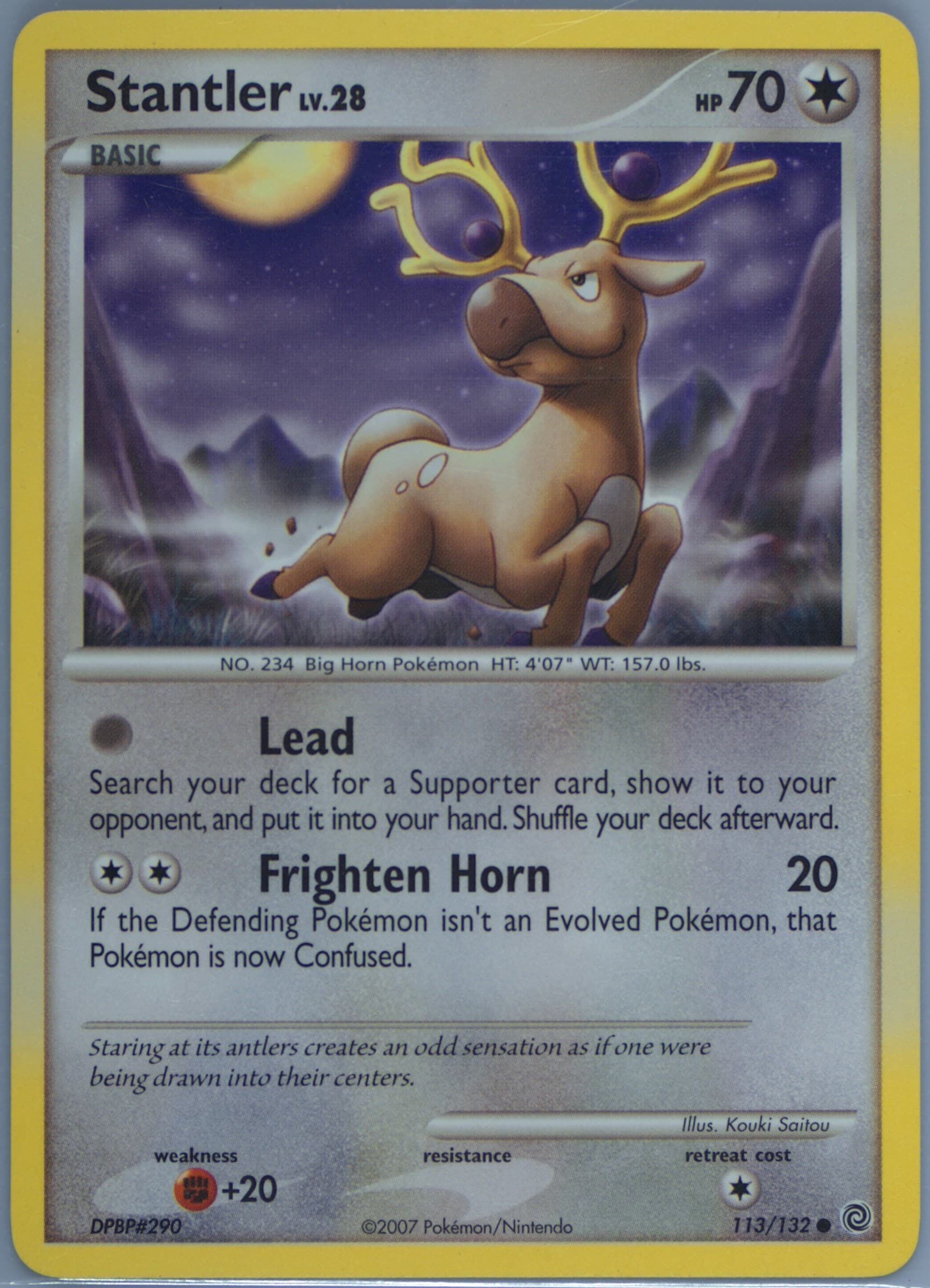 Stantler (113) 2007 Pokemon Diamond & Pearl Secret Wonders