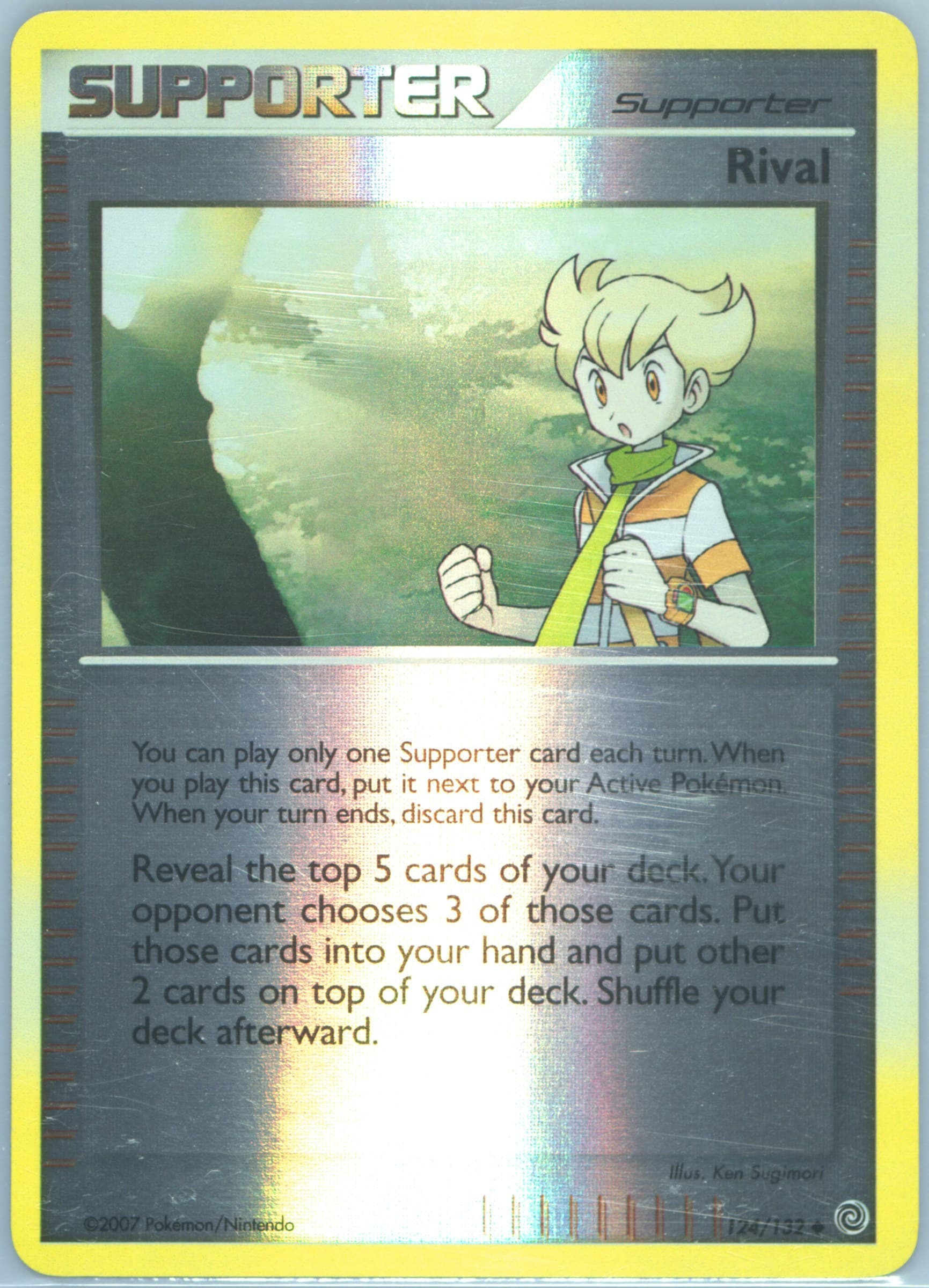 Rival-Reverse Foil (124) 2007 Pokemon Diamond & Pearl Secret Wonders