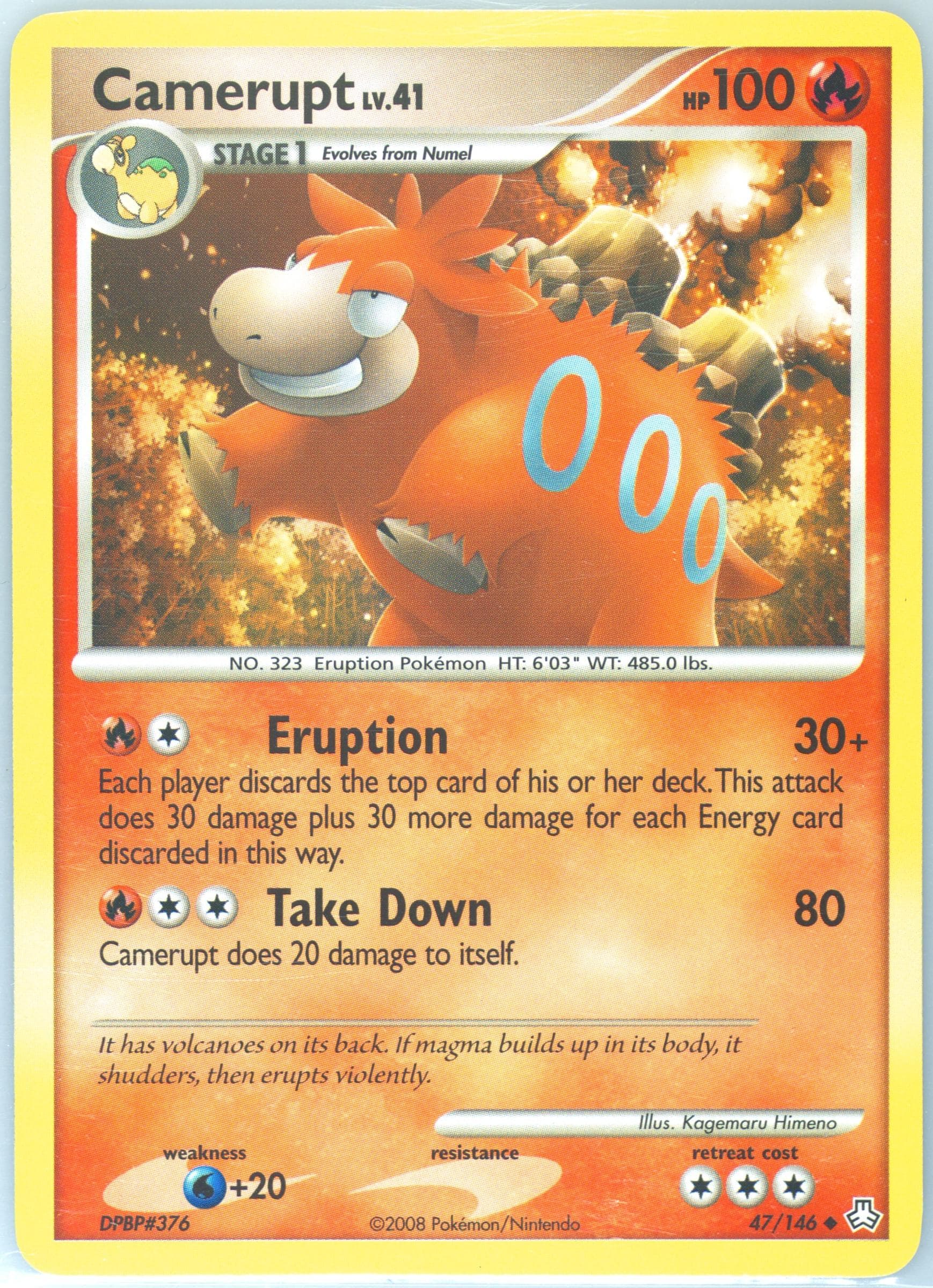 Camerupt (47) 2008 Pokemon Diamond & Pearl Legends Awakened