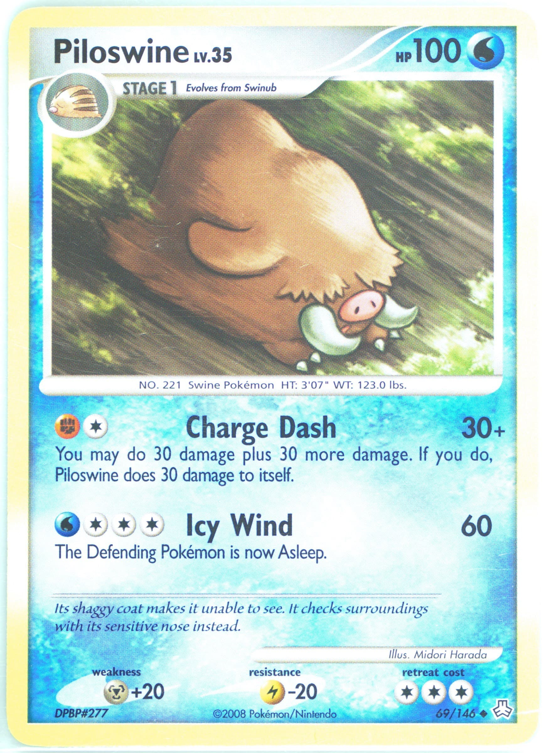 Piloswine (69) 2008 Pokemon Diamond & Pearl Legends Awakened