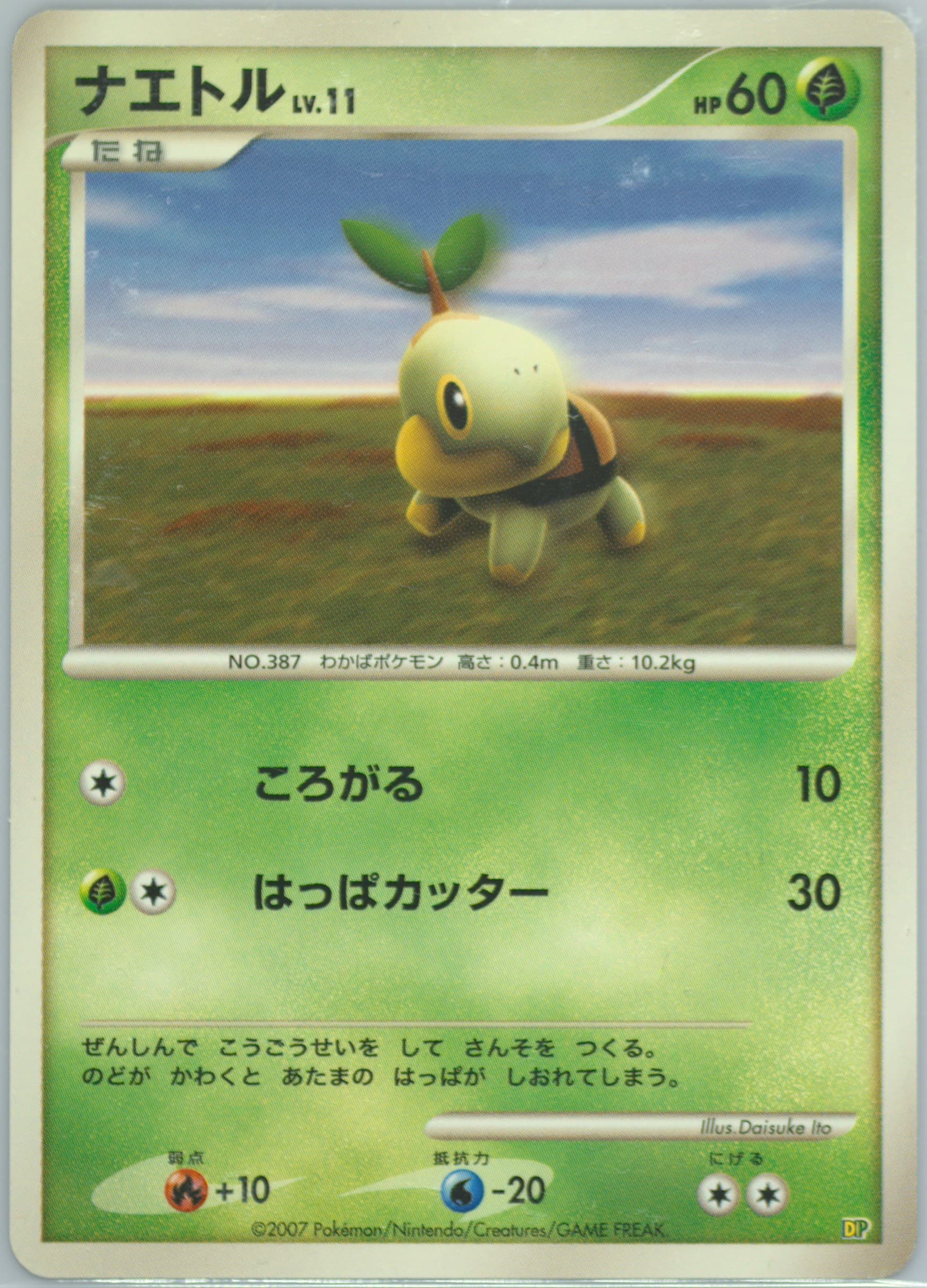 Turtwig 2007 Pokemon Japanese Entry Pack '08