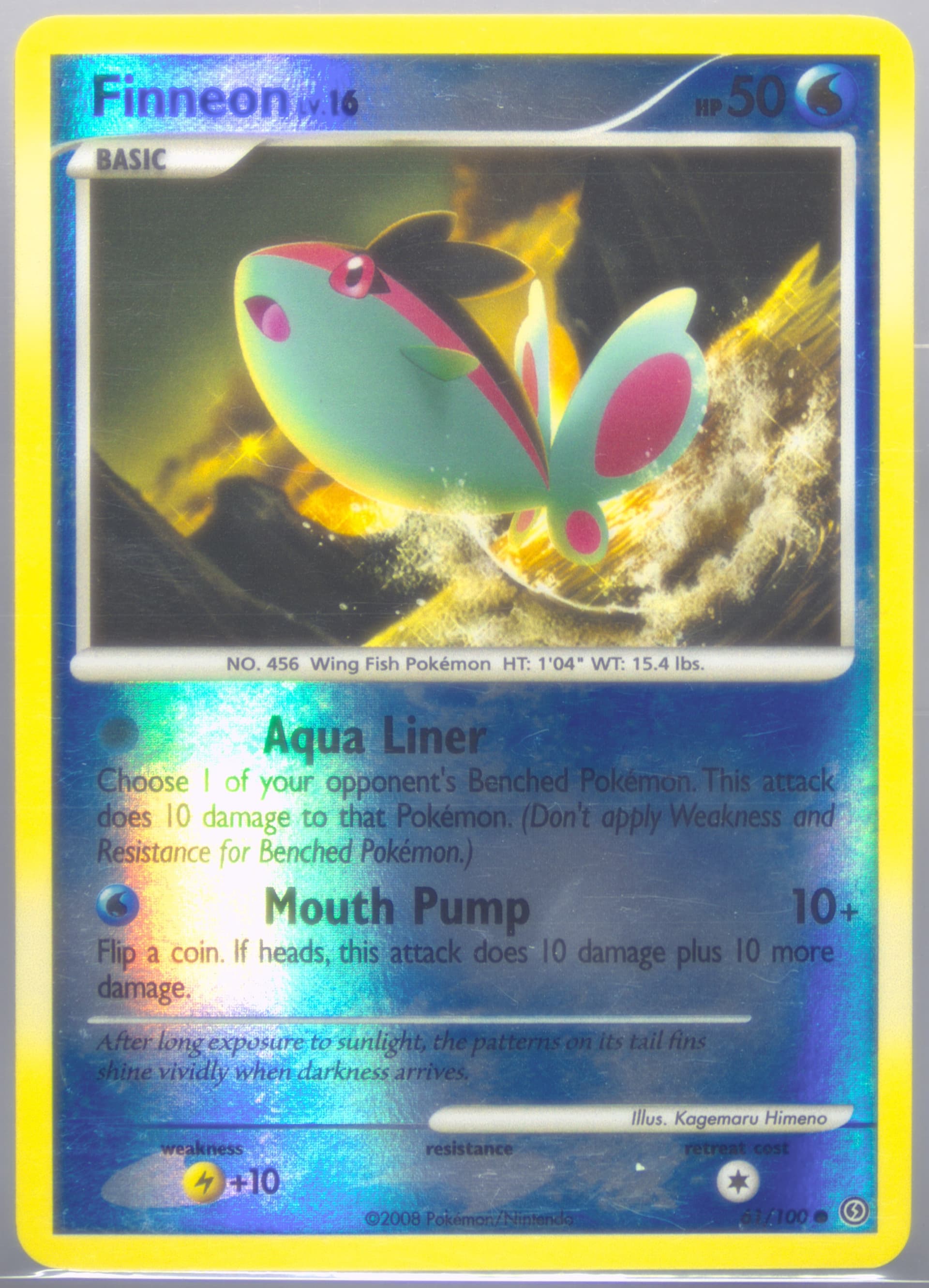 Finneon-Reverse Foil (61) 2008 Pokemon Diamond & Pearl Stormfront