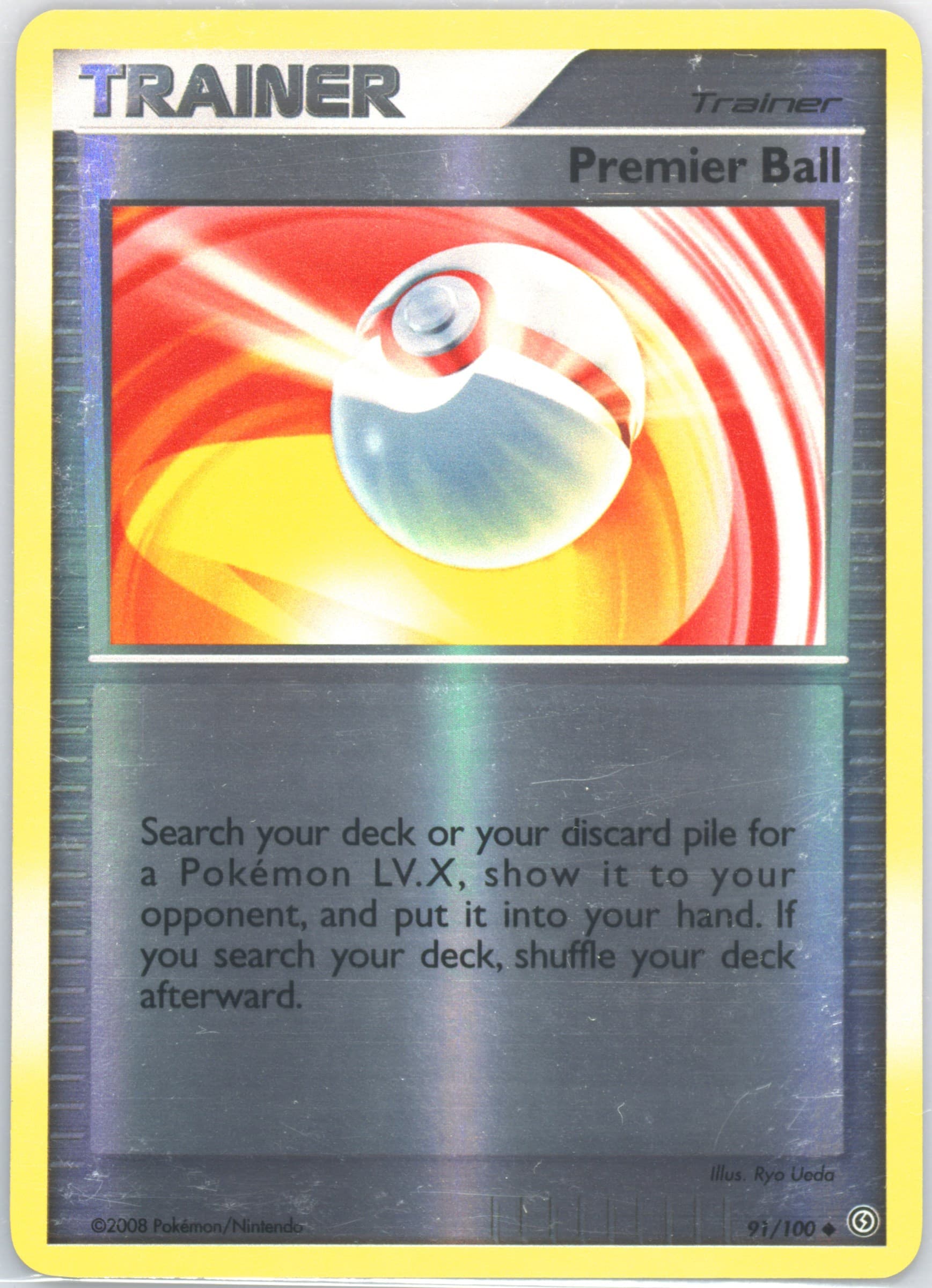 Premier Ball-Reverse Foil (91) 2008 Pokemon Diamond & Pearl Stormfront