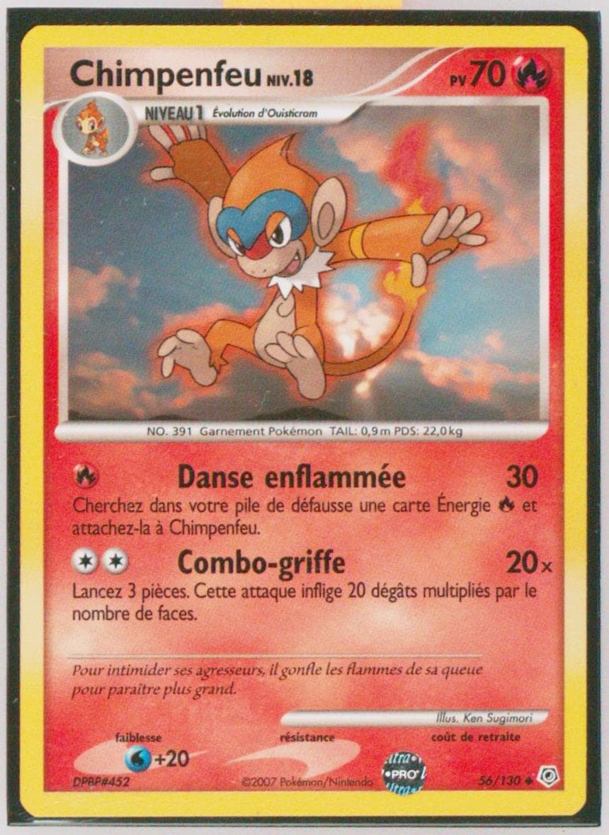 Chimpenfeu French (56) 2007 Pokemon Diamond & Pearl