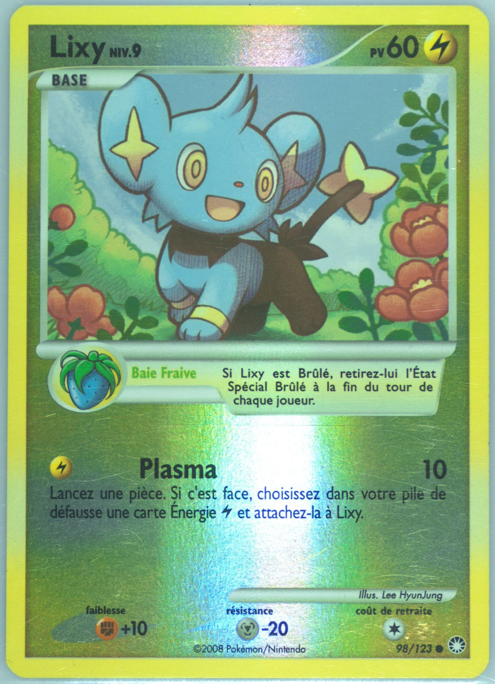 Lixy-Reverse Foil (98) 2008 Pokemon French Diamond & Pearl Mysterious Treasures