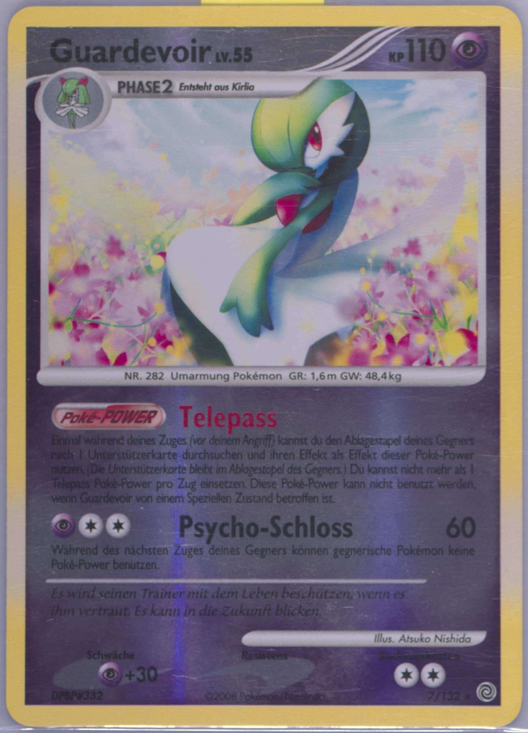 Guardevoir-Reverse Foil (7) 2008 Pokemon German Diamond & Pearl Secret Wonders