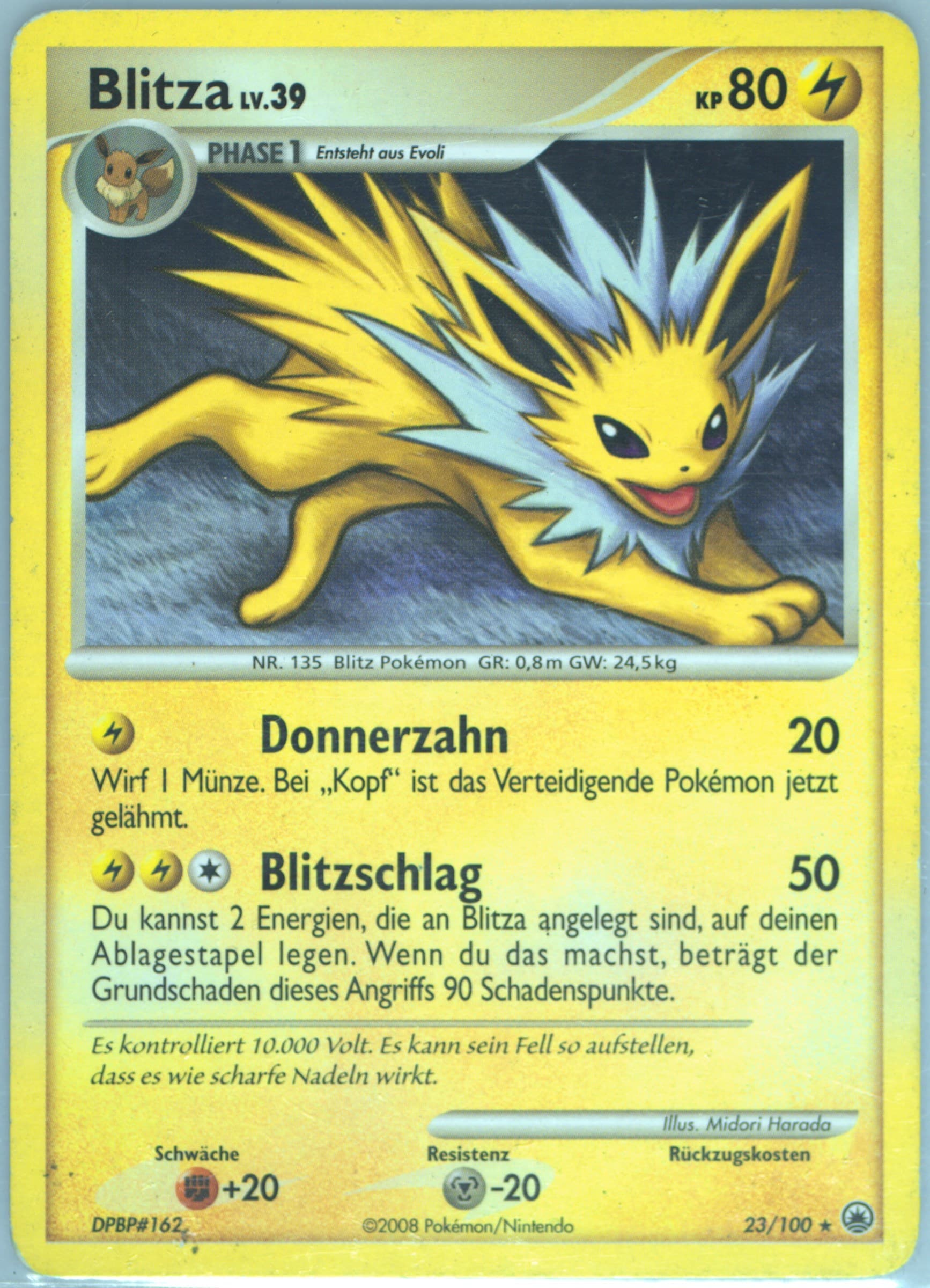 Blitza German (23) 2008 Pokemon Diamond & Pearl Majestic Dawn