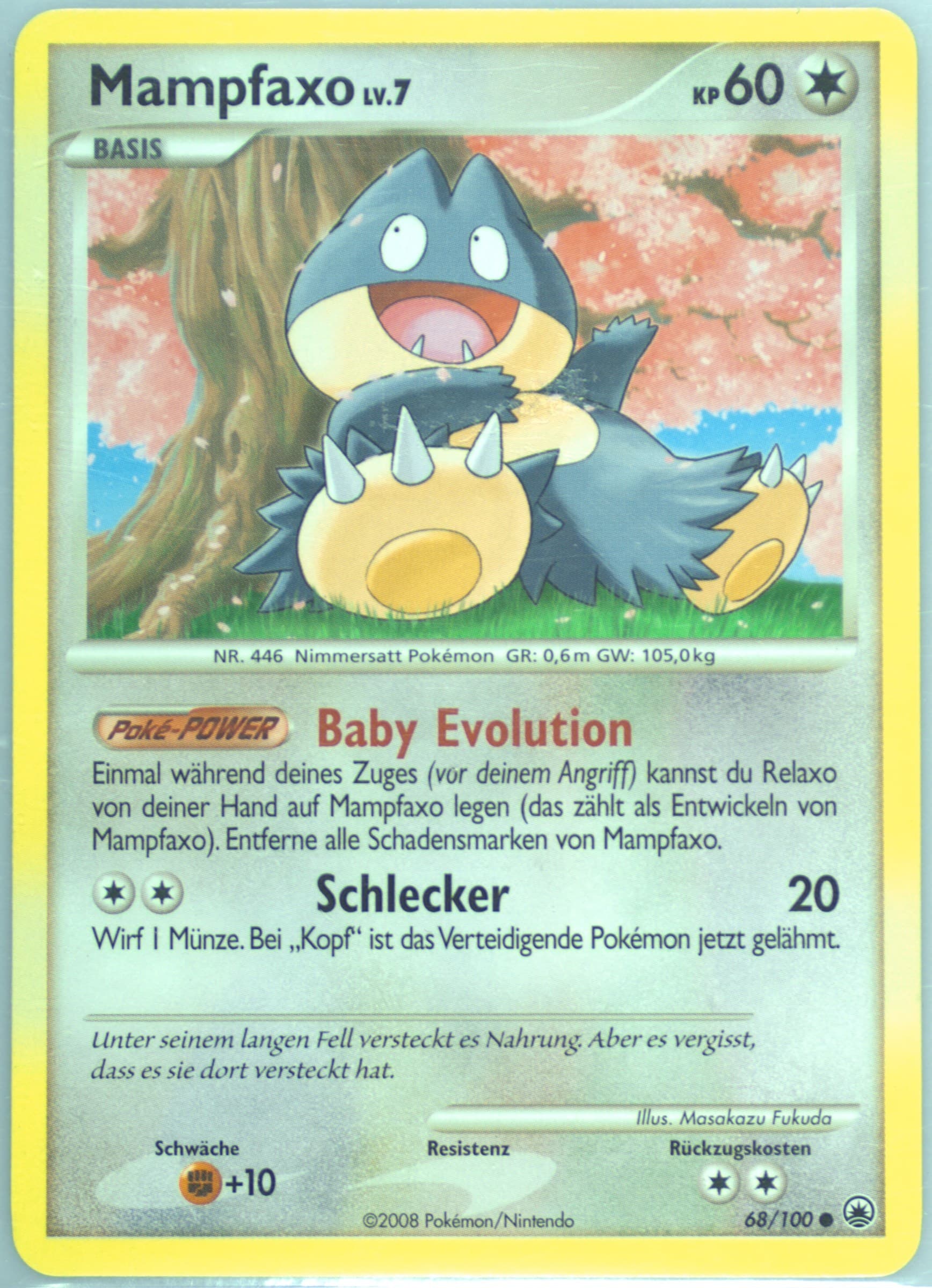 Mampfaxo German (68) 2008 Pokemon Diamond & Pearl Majestic Dawn
