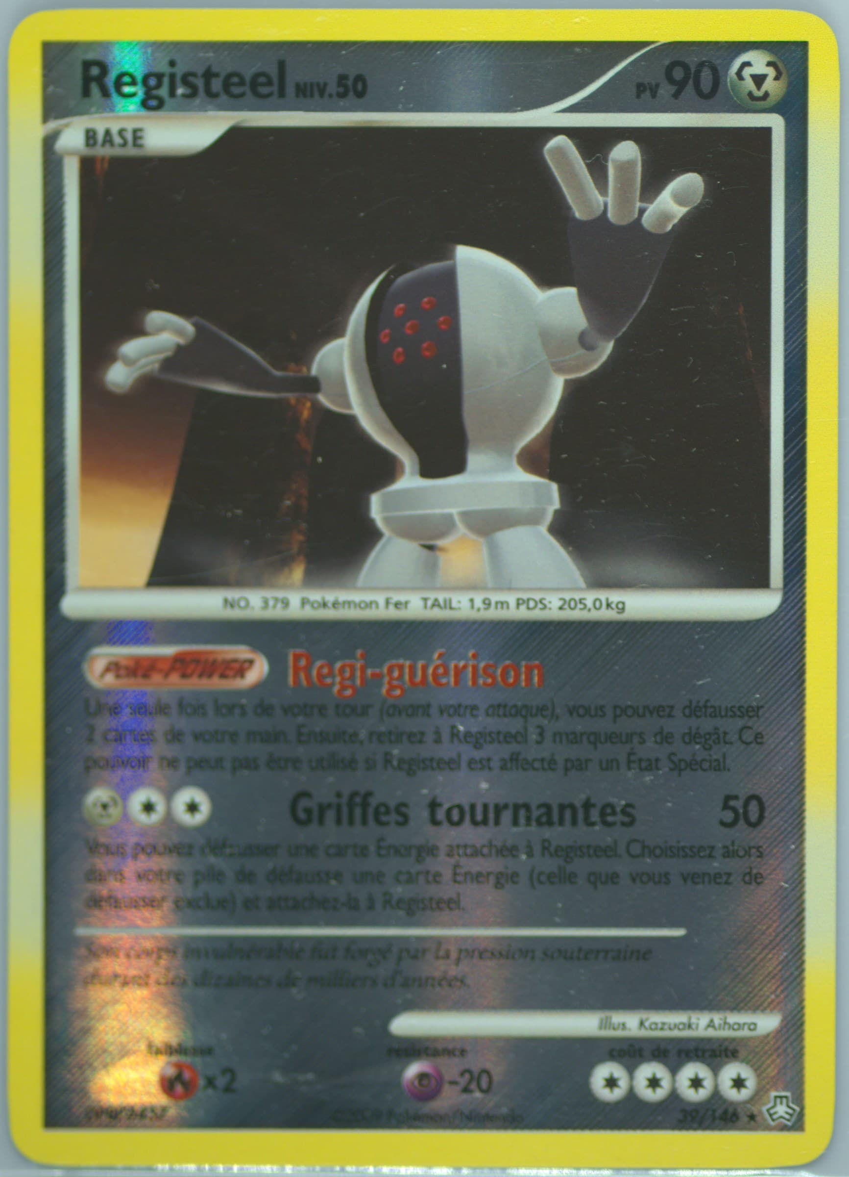 Registeel-Reverse Foil (39) 2009 Pokemon French Diamond & Pearl Legends Awakened