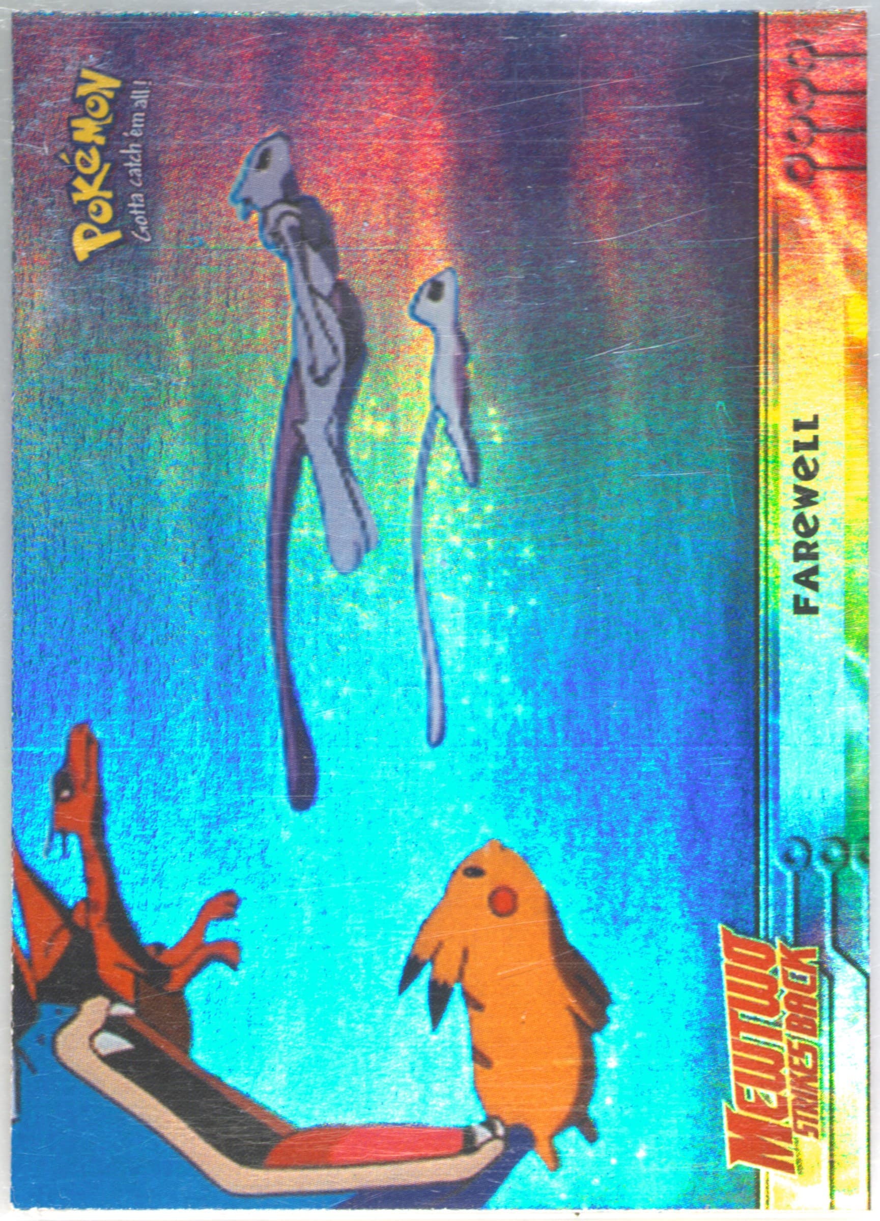 Movie Edition Farewell-Rainbow Foil (39) 1999 Topps Pokemon the Movie Edt