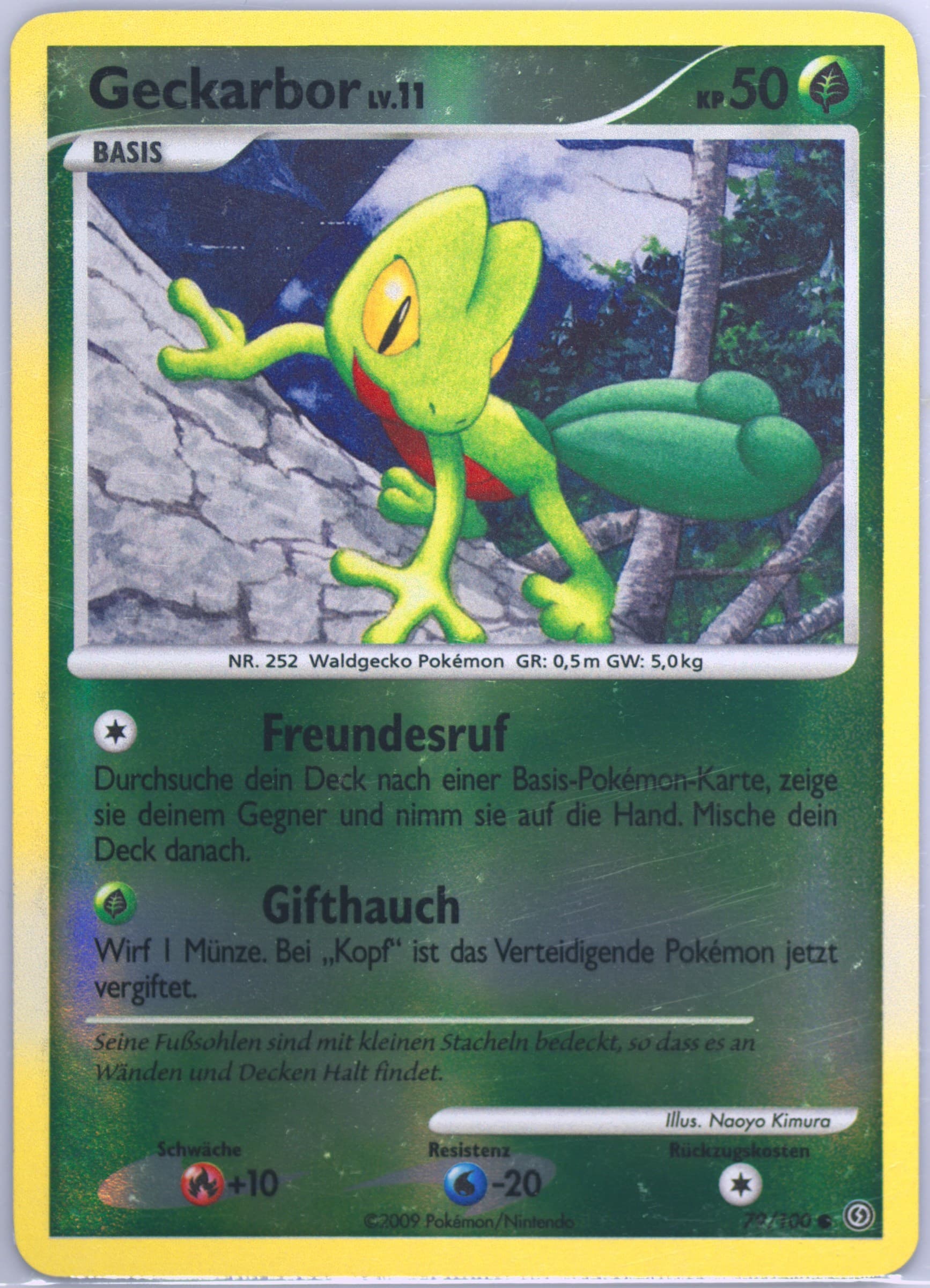 Geckarbor-Reverse Foil (79) 2009 Pokemon German Diamond & Pearl Stormfront