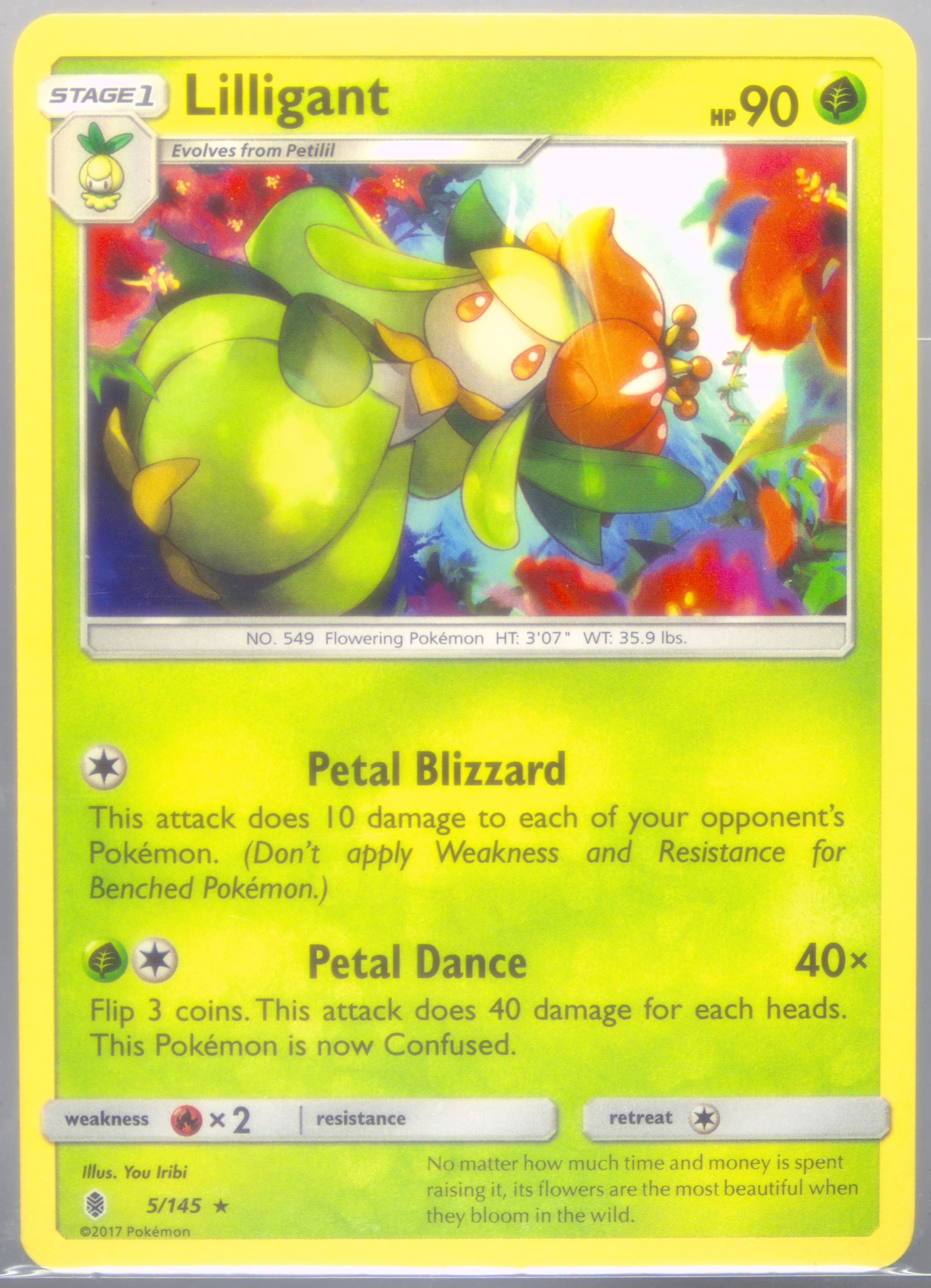 Lilligant (5) 2017 Pokemon Sun & Moon Guardians Rising