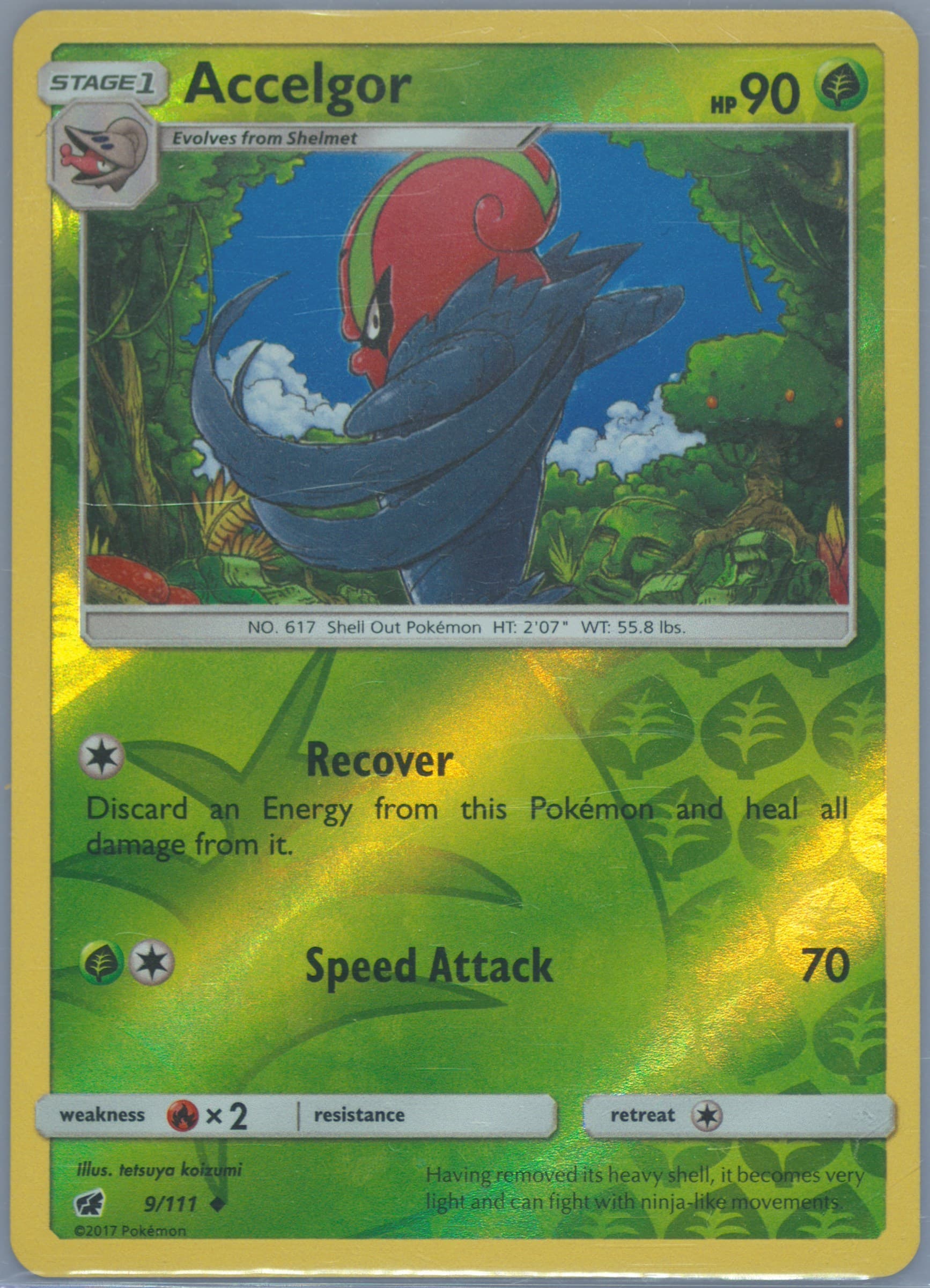 Accelgor-Reverse Foil (9) 2017 Pokemon Sun & Moon Crimson Invasion