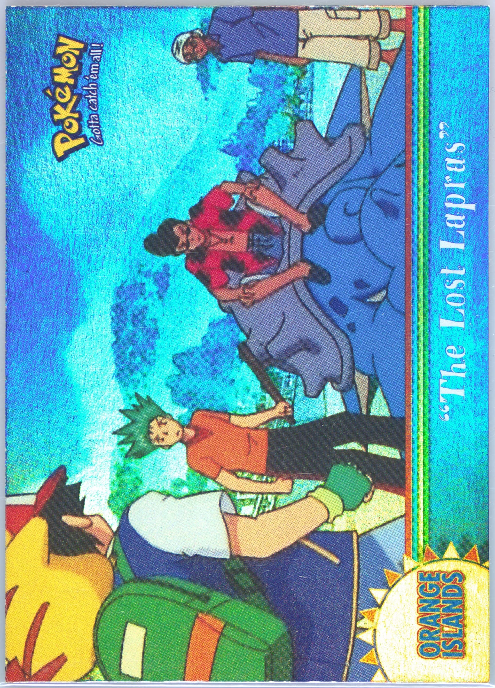 The Lost Lapras Rainbow Foil (OR1) 2000 Topps Pokemon TV Animation Series 3 Orange Islands