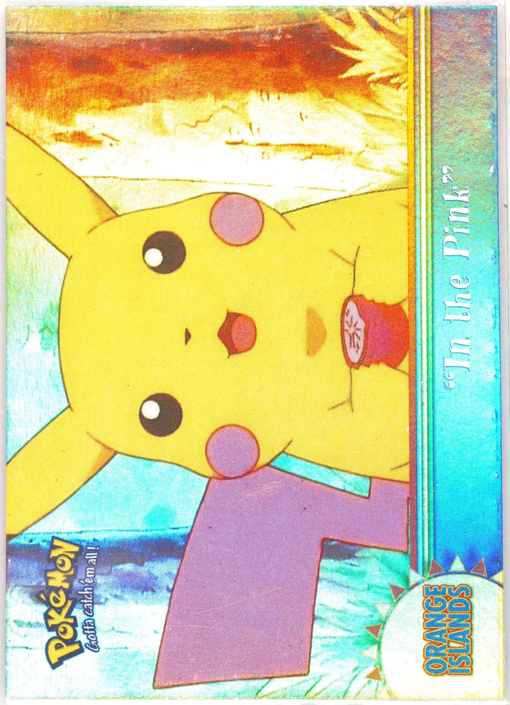 In the Pink Rainbow Foil (OR5) 2000 Topps Pokemon TV Animation Series 3 Orange Islands