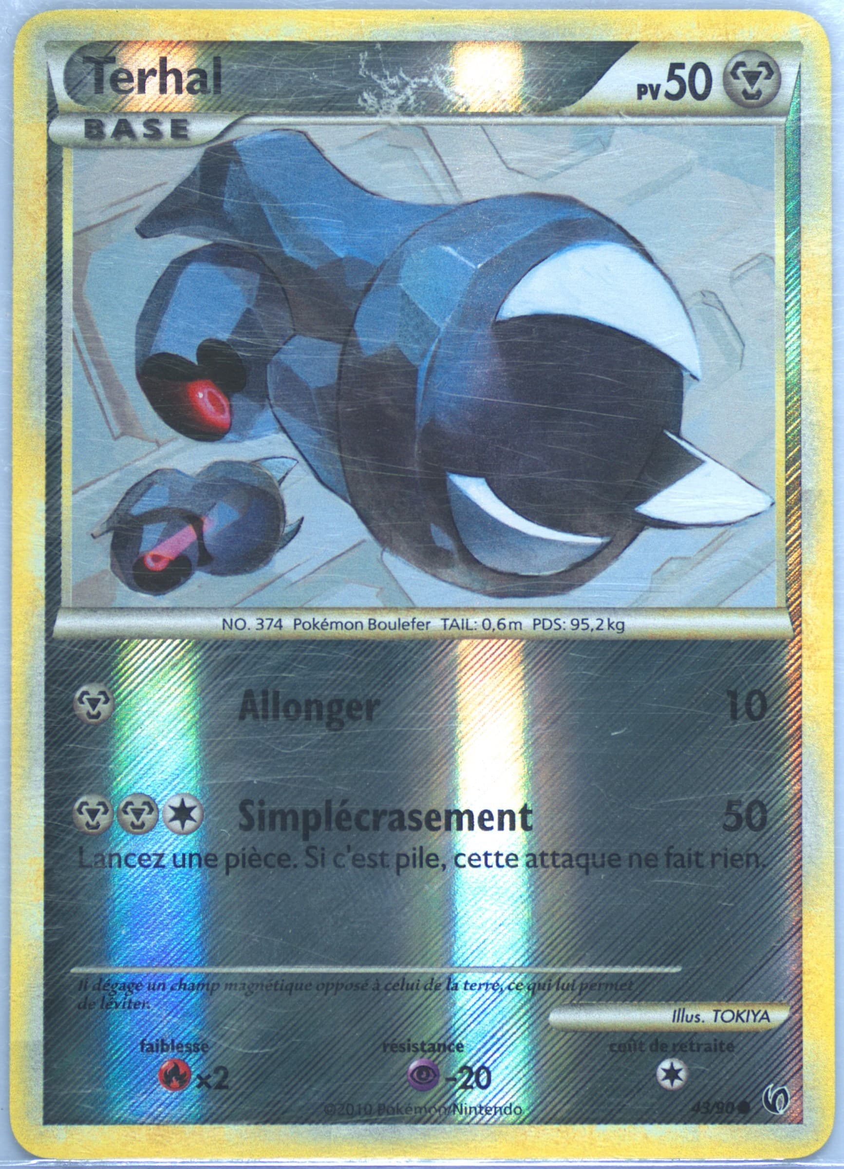 Terhal-Reverse Foil French (43) 2010 Pokemon Heartgold & Soulsilver Undaunted