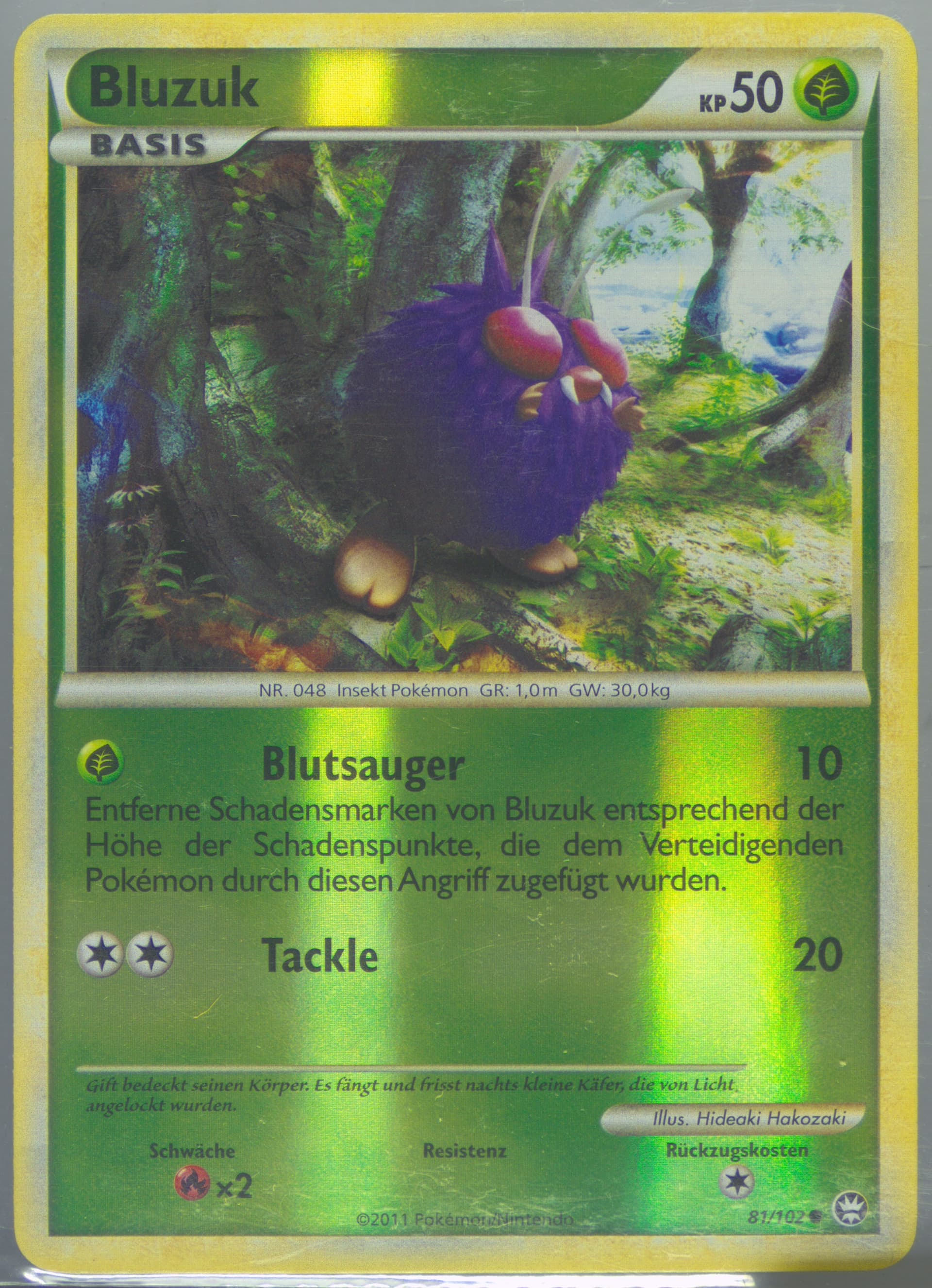 Bluzuk-Reverse Foil (81) 2011 Pokemon German Heartgold & Soulsilver Triumphant