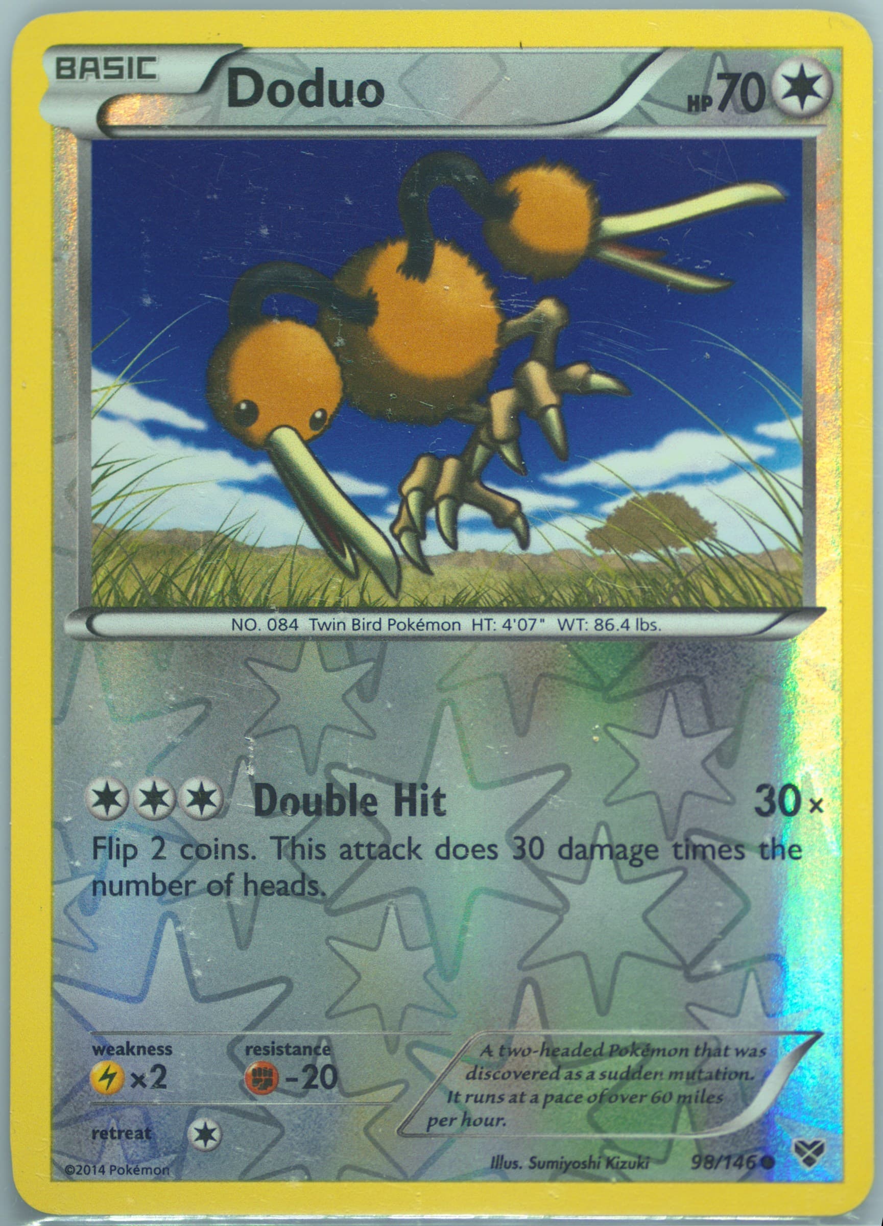 Doduo-Reverse Foil (98) 2014 Pokemon XY