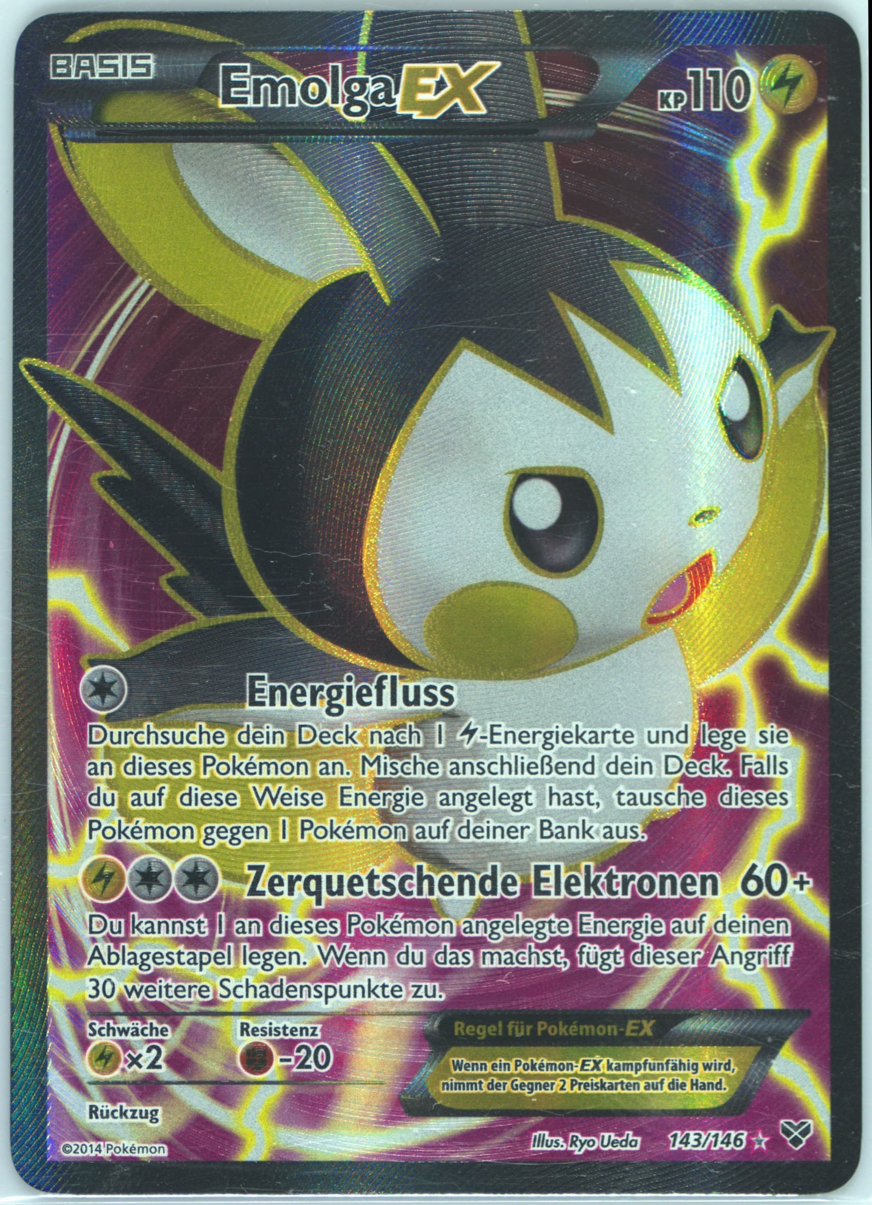 Full Art/Emolga EX German (143) 2014 Pokemon XY