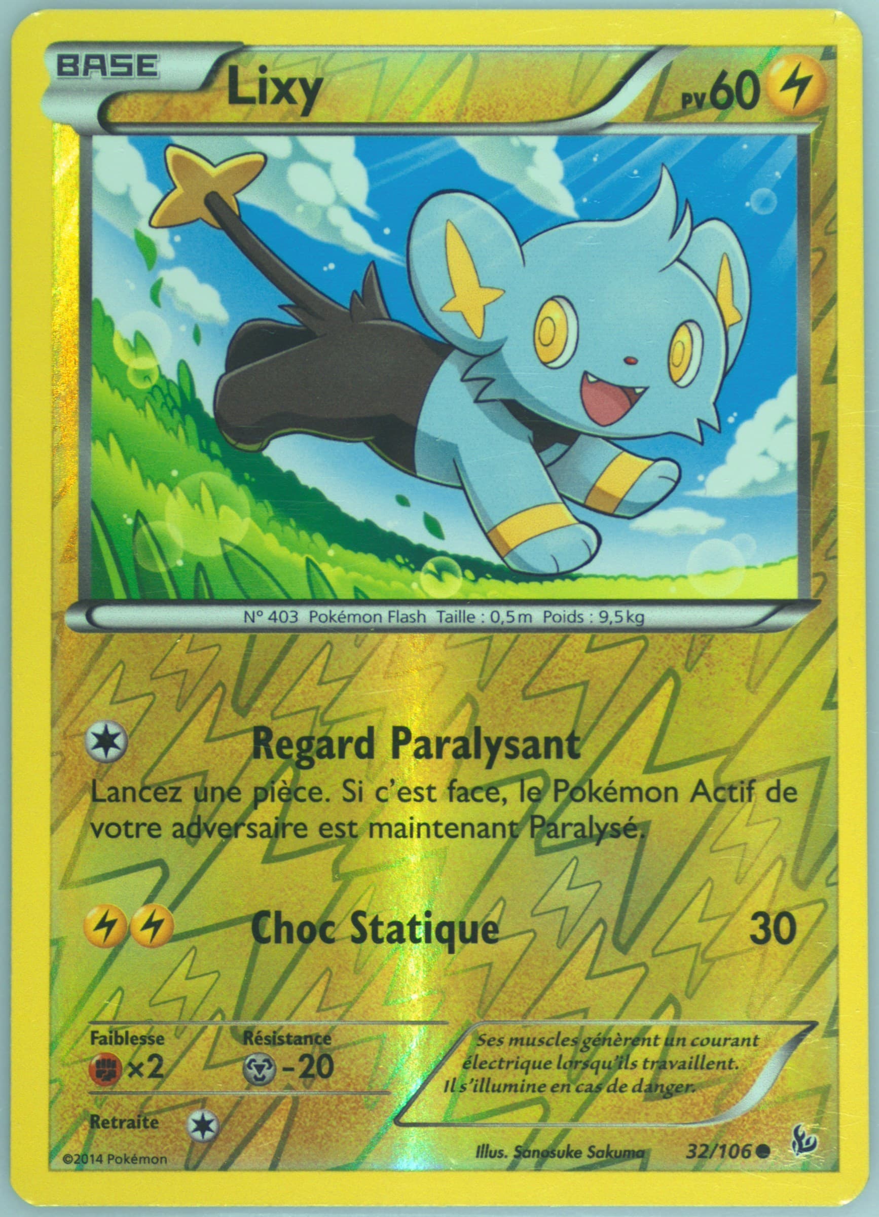 Lixy-Reverse Foil French (32) 2014 Pokemon XY Flashfire