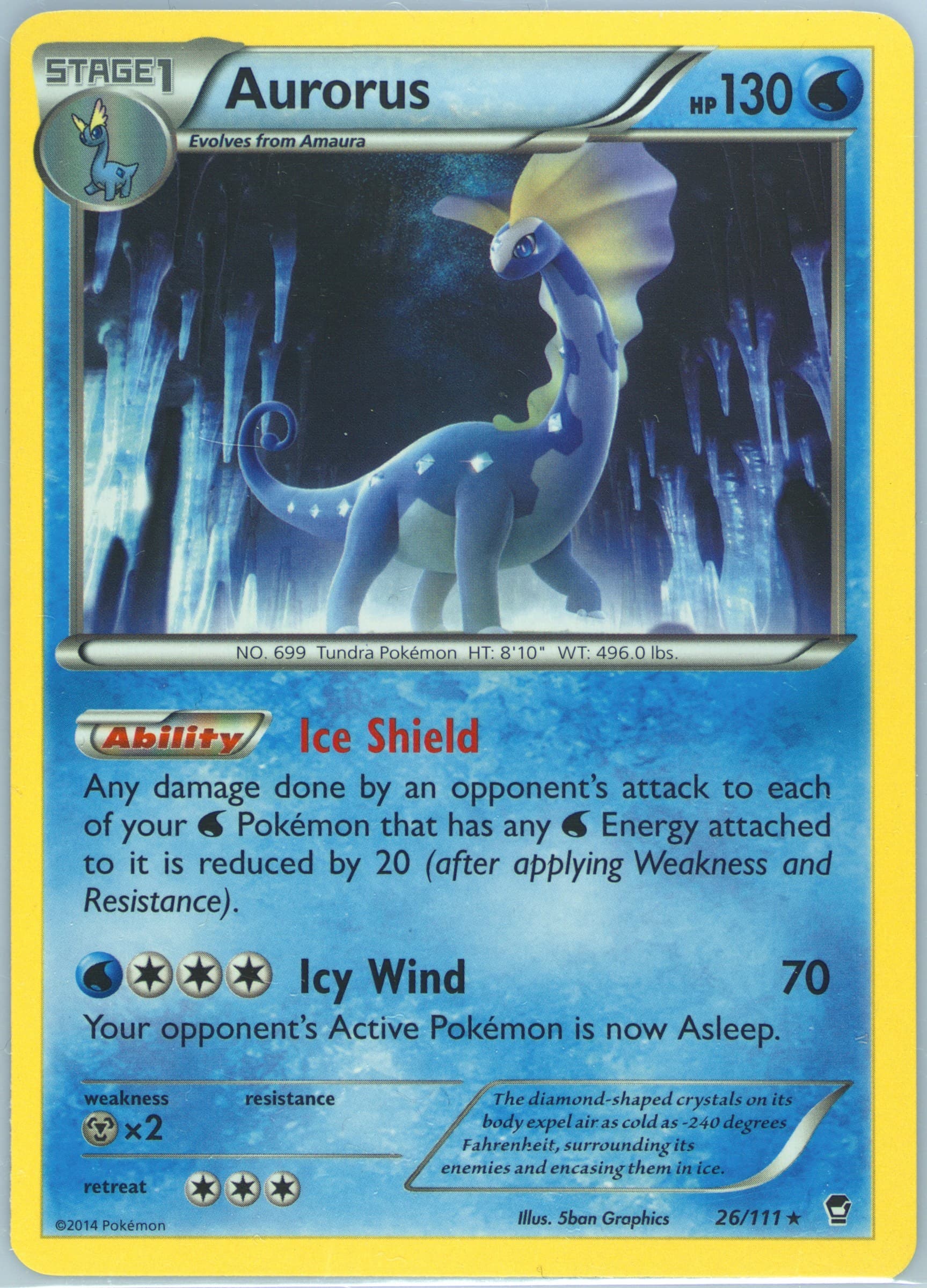 Aurorus (26) 2014 Pokemon XY Furious Fists