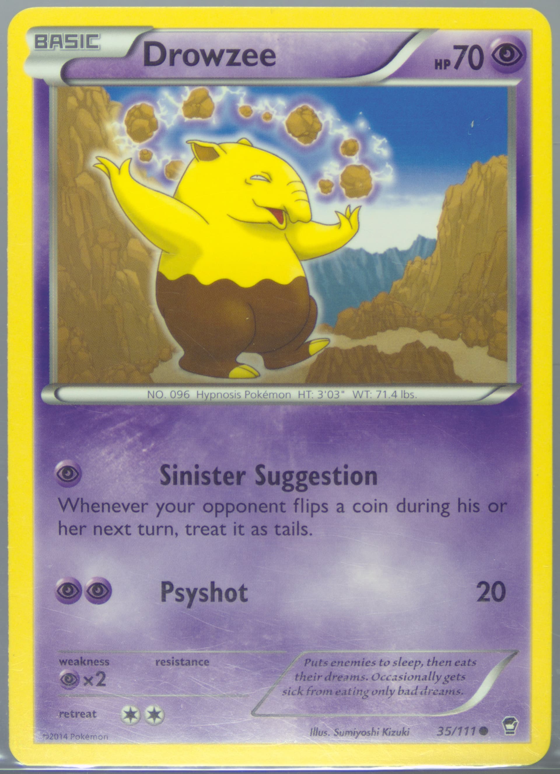 Drowzee (35) 2014 Pokemon XY Furious Fists