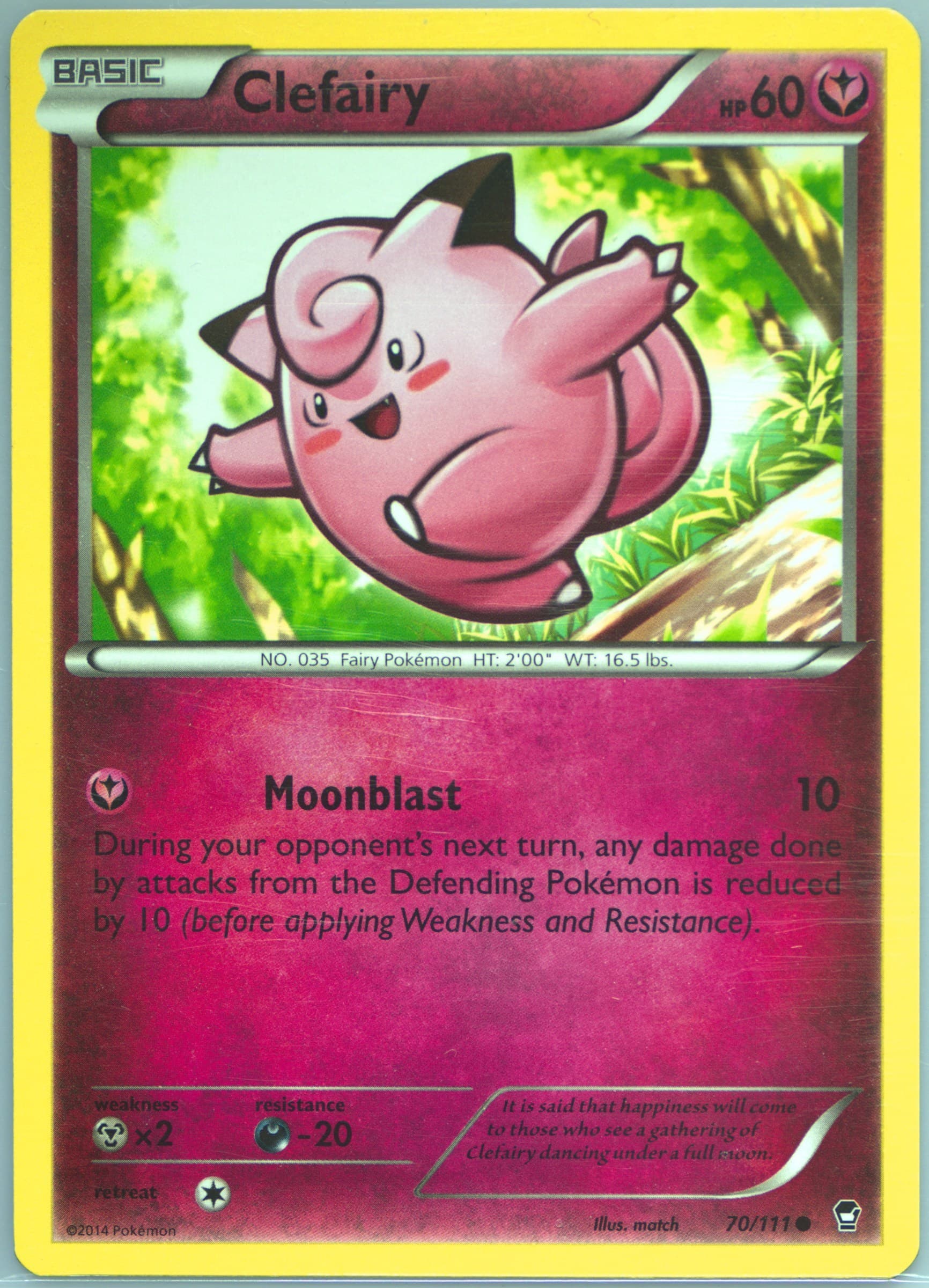 Clefairy (70) 2014 Pokemon XY Furious Fists