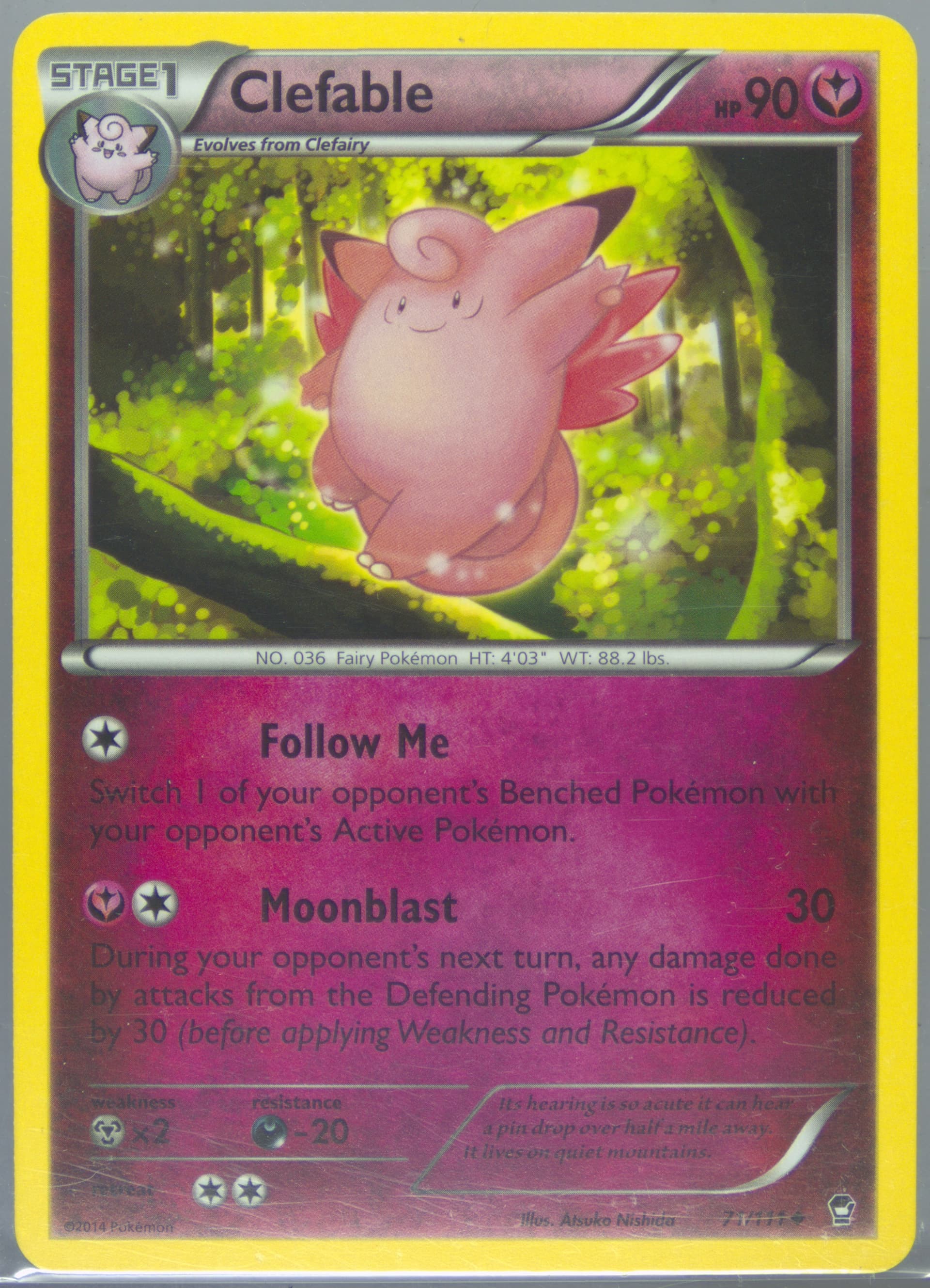 Clefable (71) 2014 Pokemon XY Furious Fists