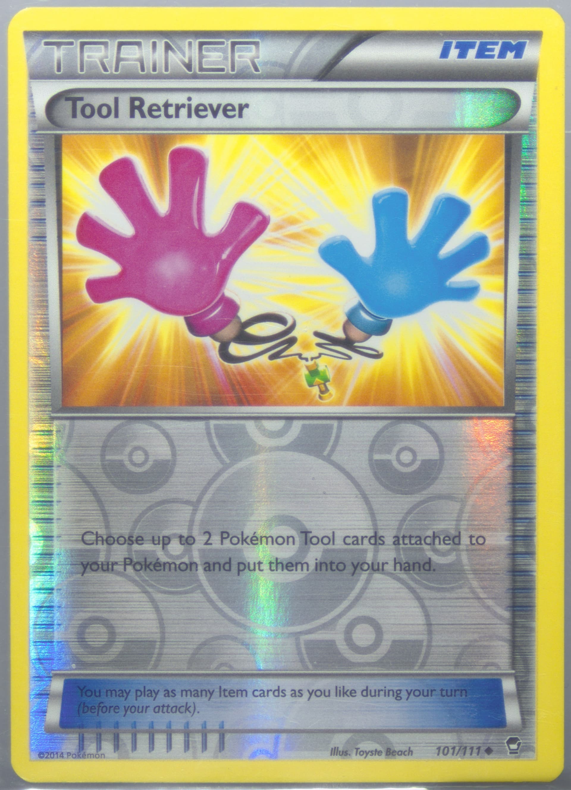 Tool Retriever-Reverse Foil (101) 2014 Pokemon XY Furious Fists